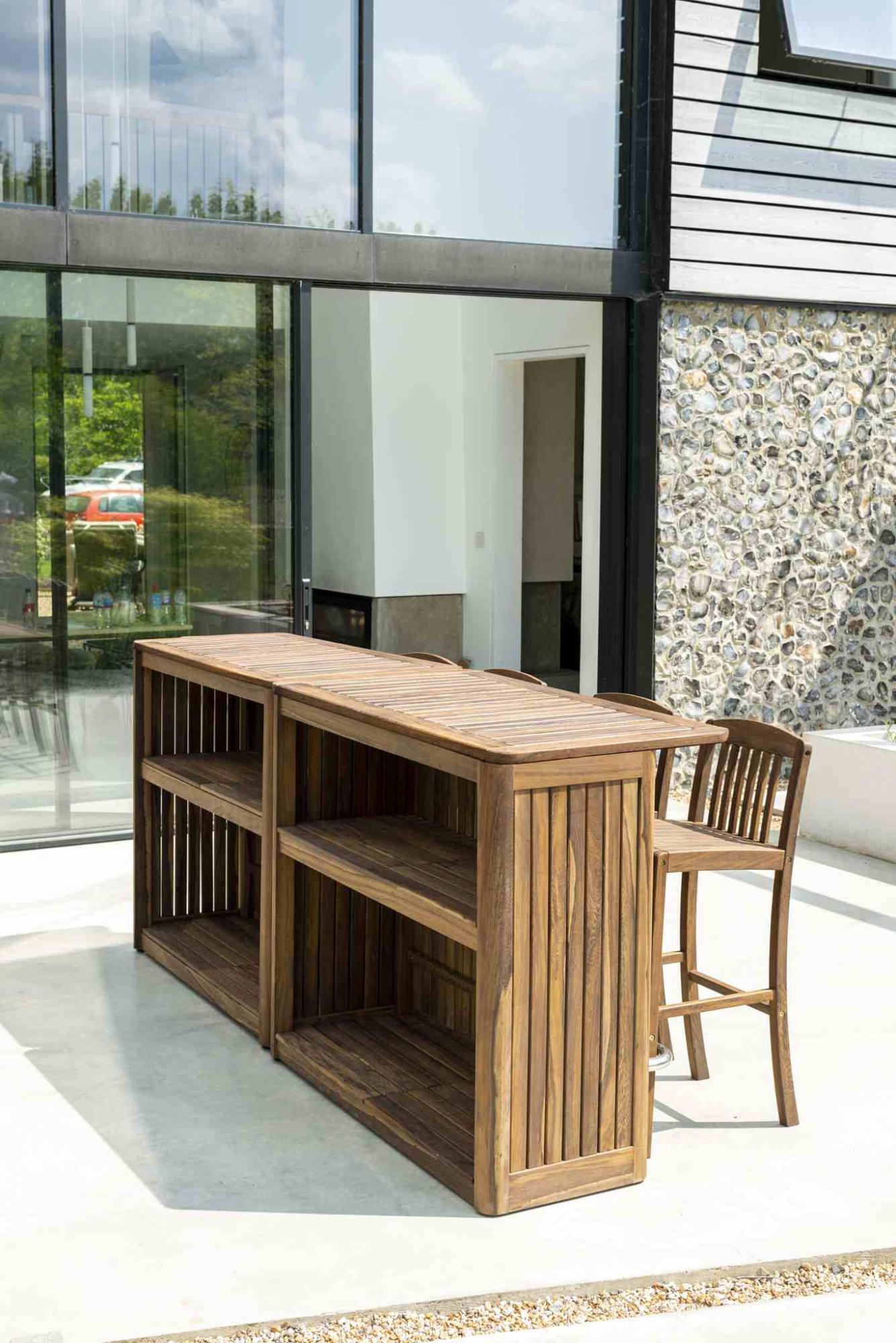 Bolney Bar Counter - Garden - Acacia Wood