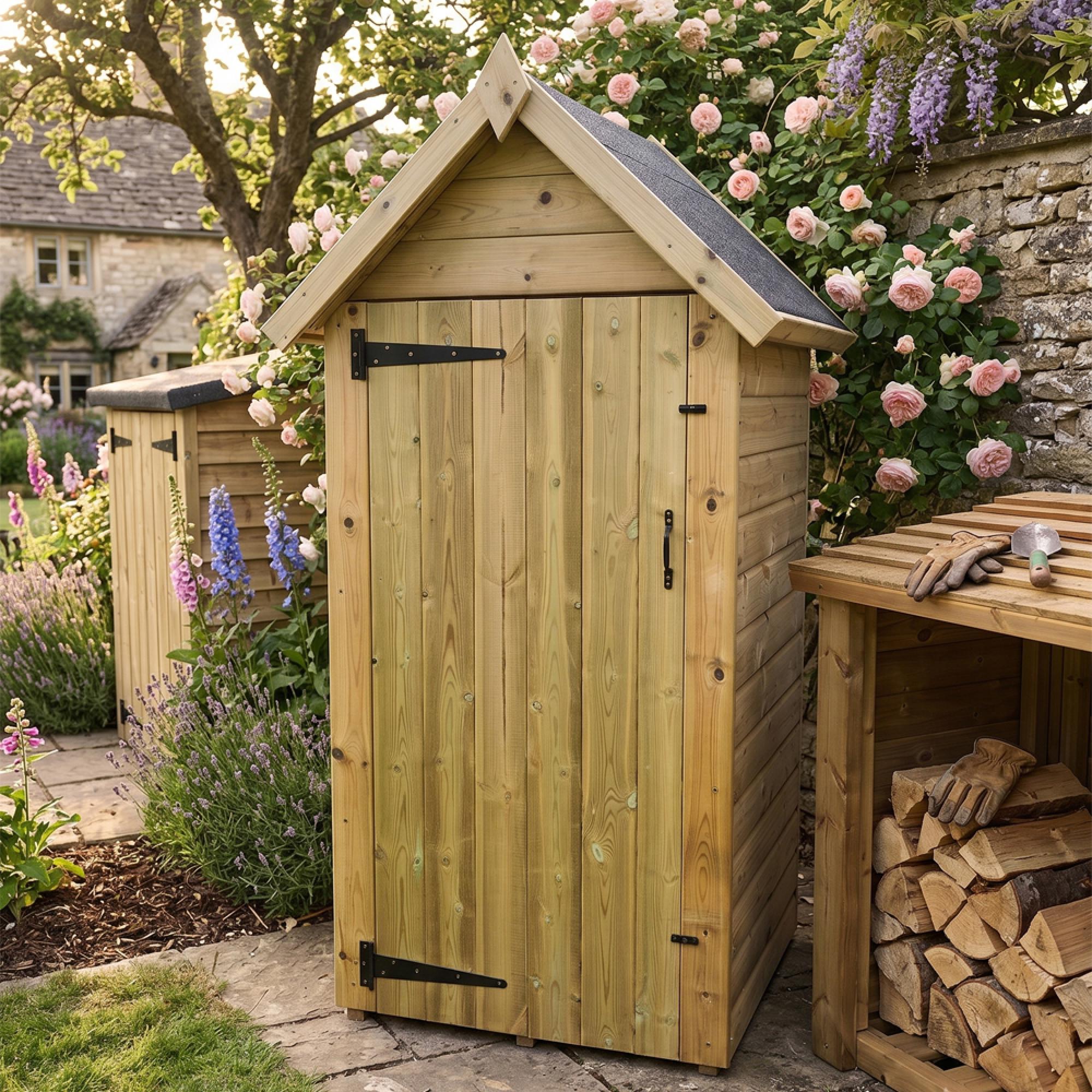 Garden Tool Shed - Redwood
