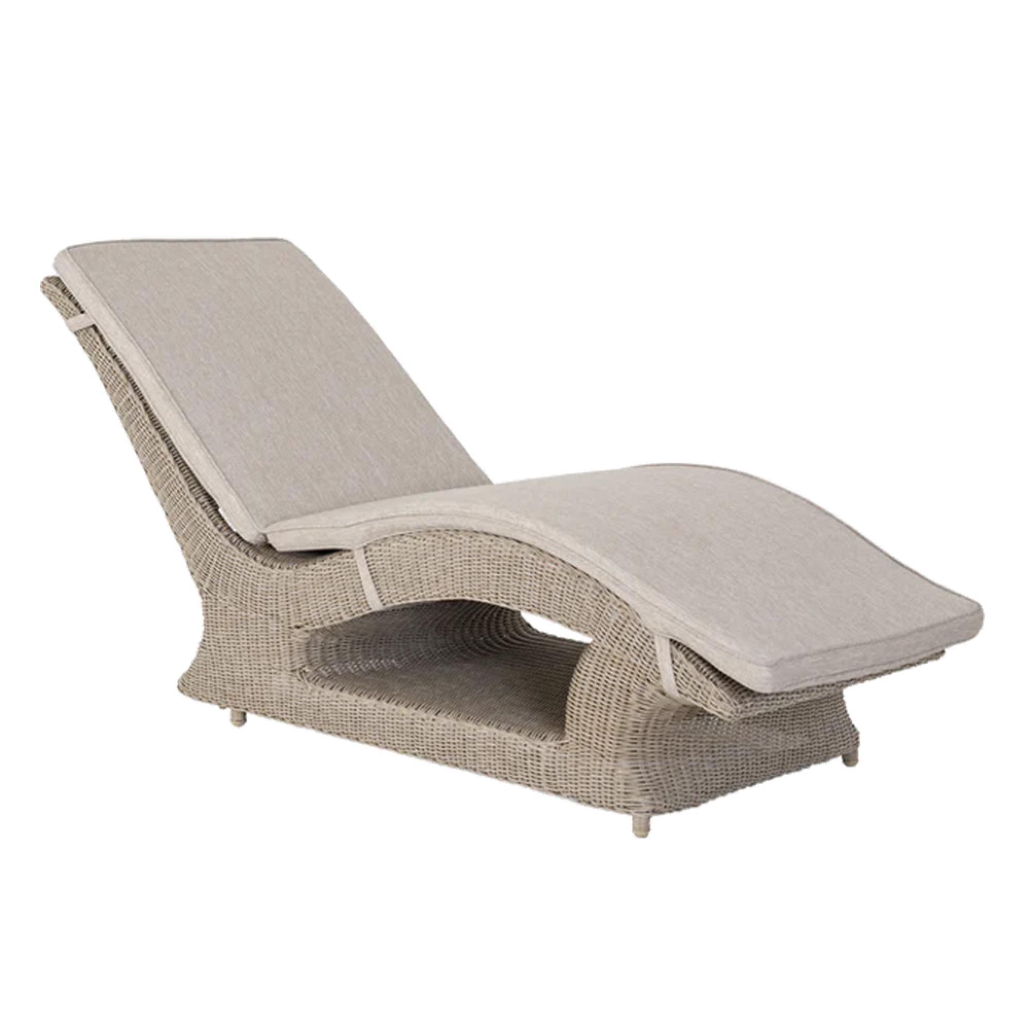 Hazelmere Fixed Sunbed - Garden - Natural Weave