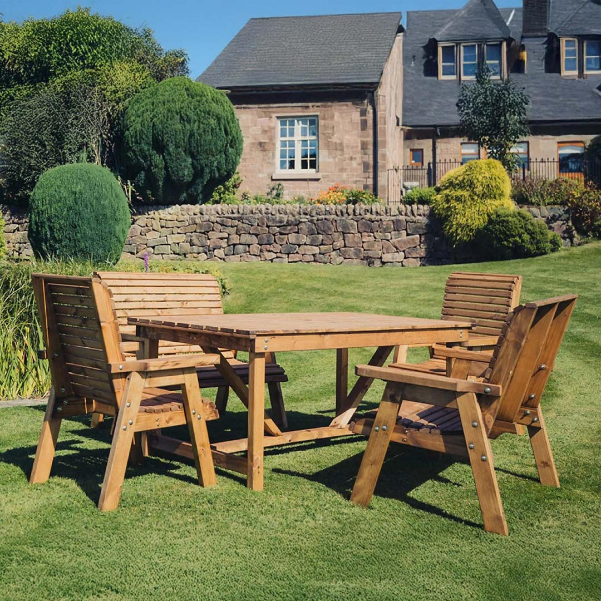 Churnet Valley Redwood 6 Seater Garden Dining Set