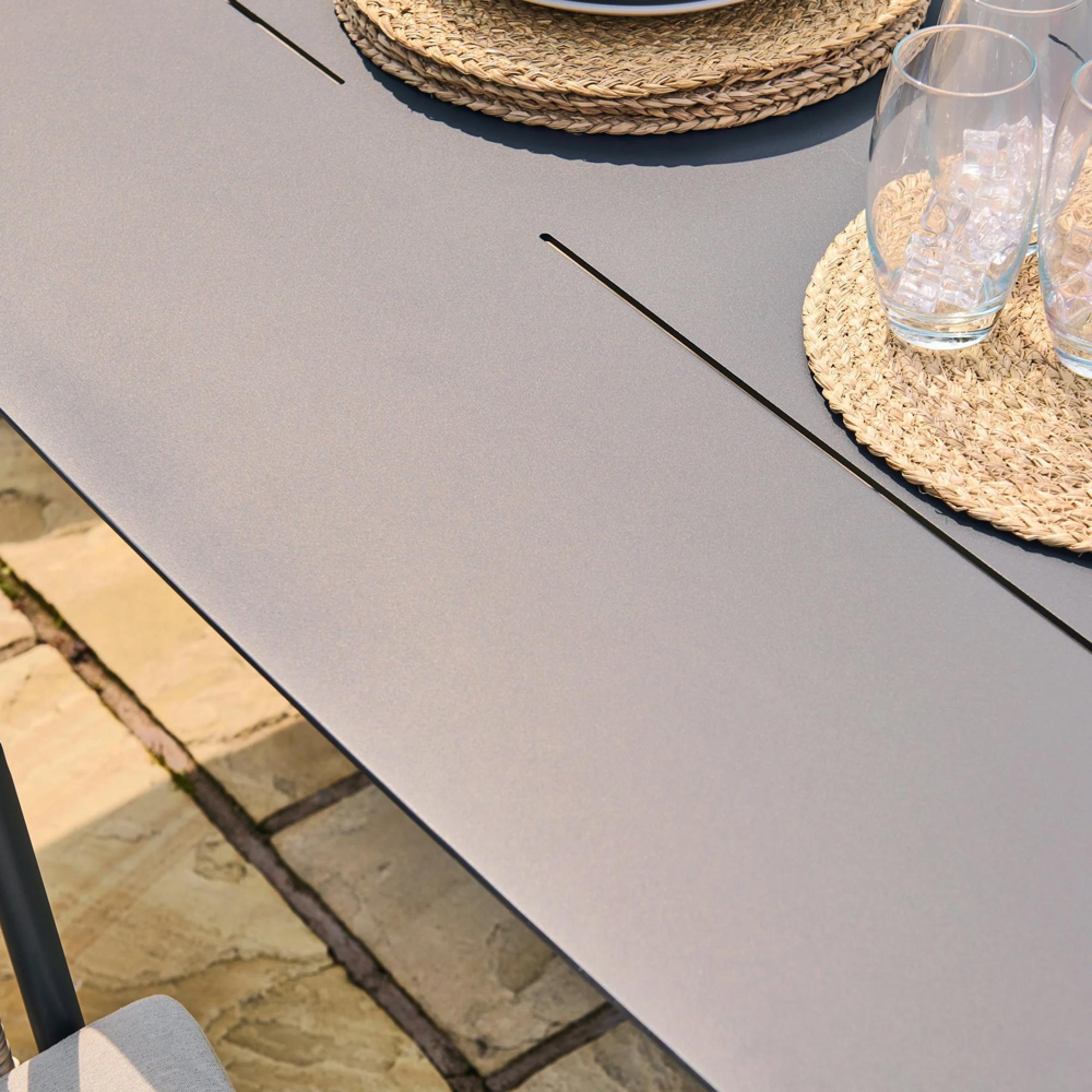 Pavilion Dining Set - 6 Seater - 180cm - Aluminium - 6 Chairs
