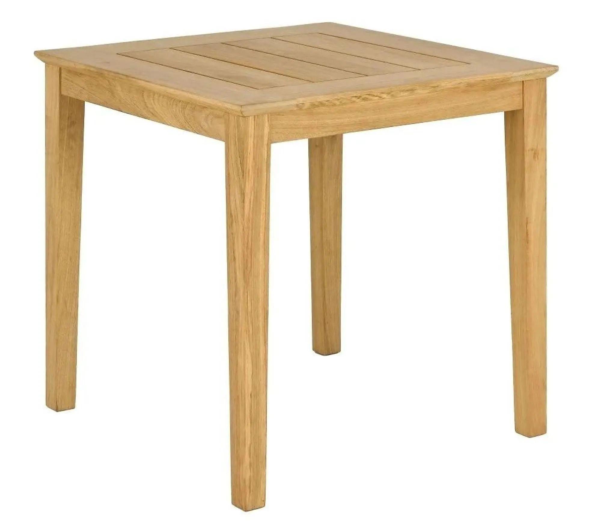 Roble Wood Square Cafe Garden Dining Table - 4 Seater - 80cm