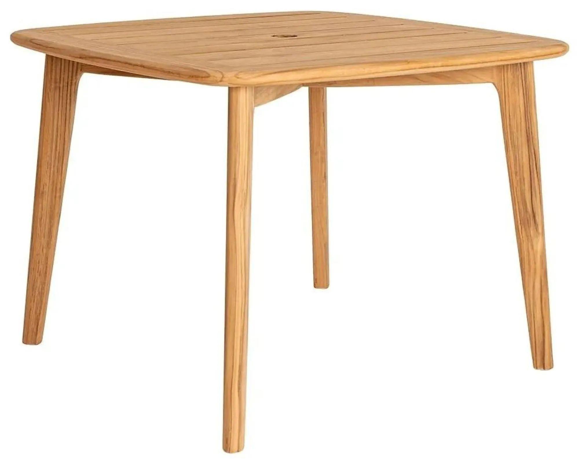 Dana Garden Dining Table - 2 Seater - 100cm - Square - Teak Wood