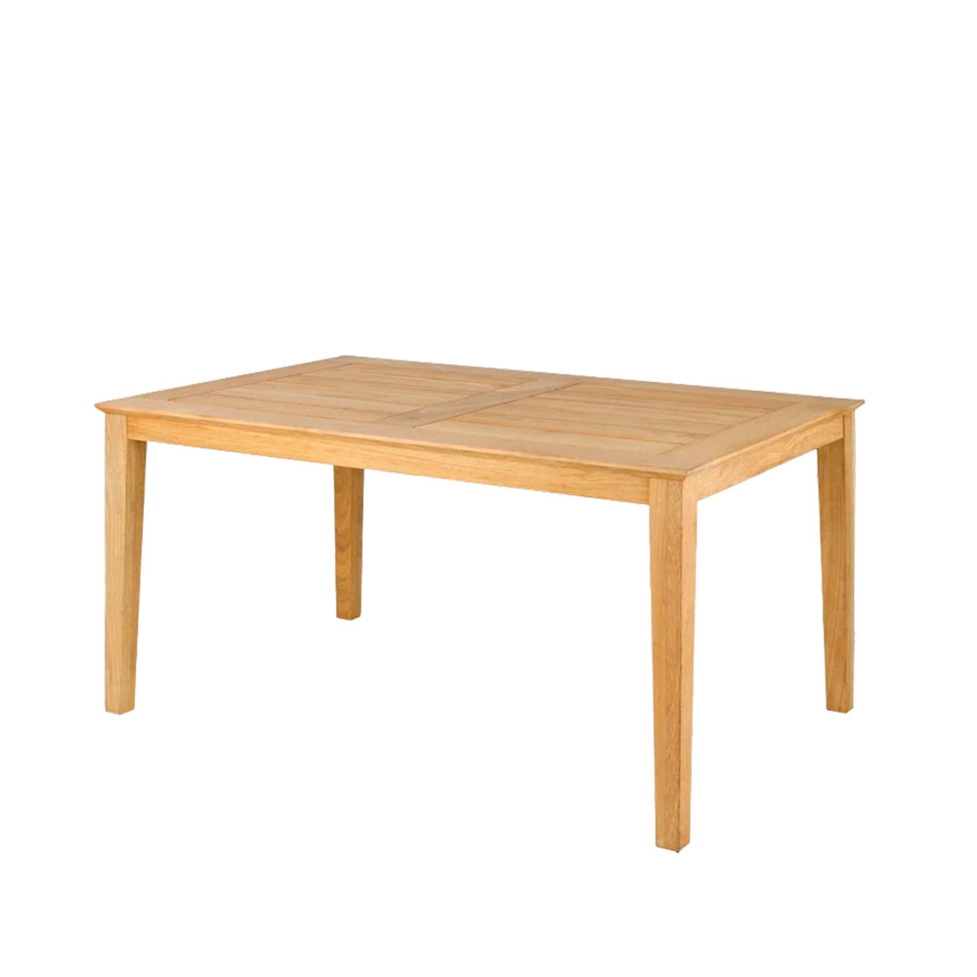 Roble Wood Garden Dining Table - 6 Seater - 150cm