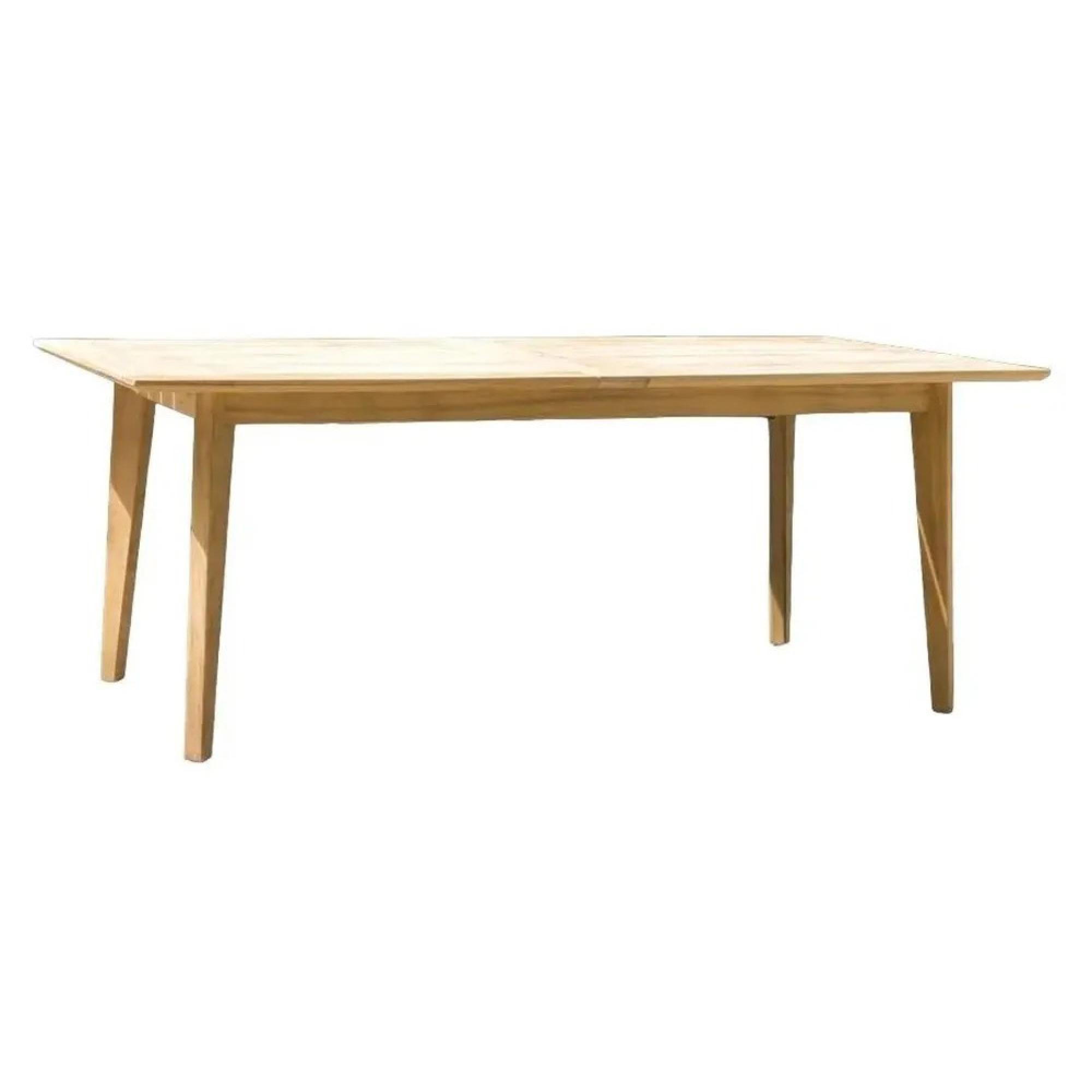 Roble Wood Garden Extending Dining Table - 10 Seater - 200cm-288cm