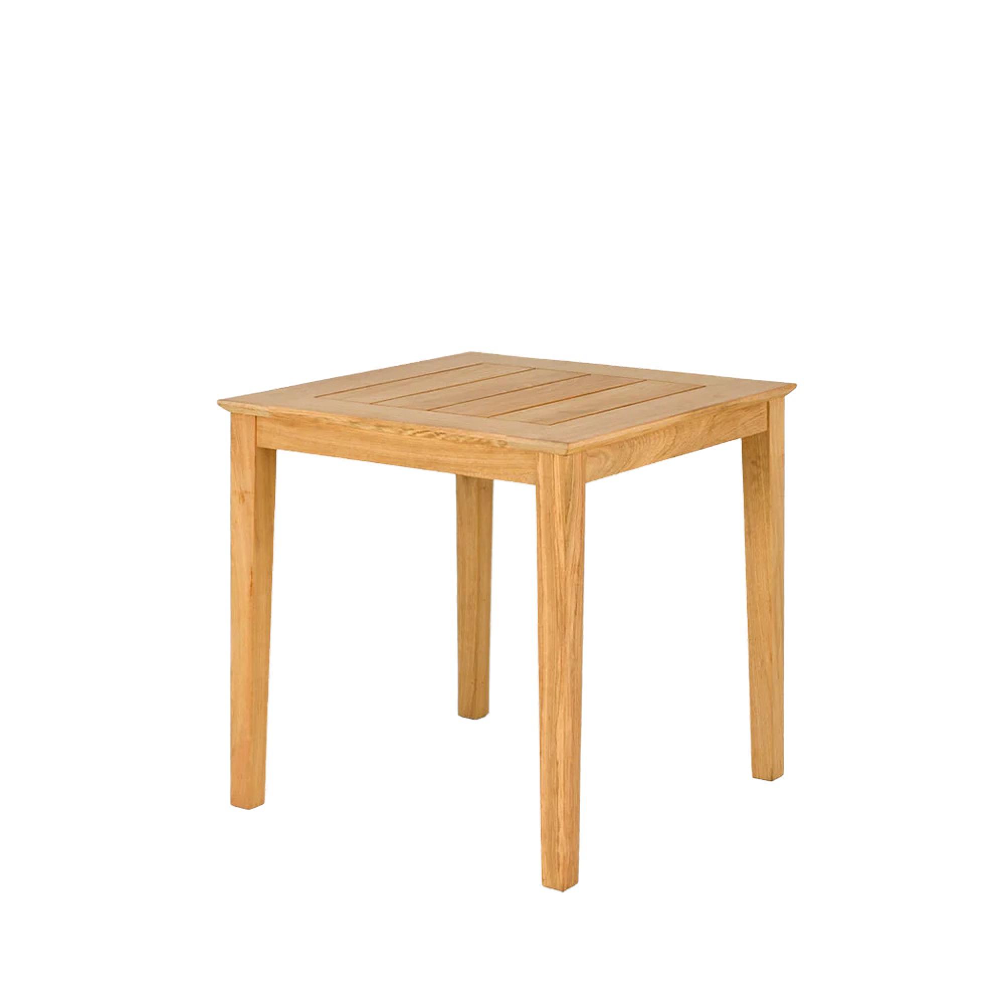 Roble Wood Square Cafe Garden Dining Table - 4 Seater - 80cm