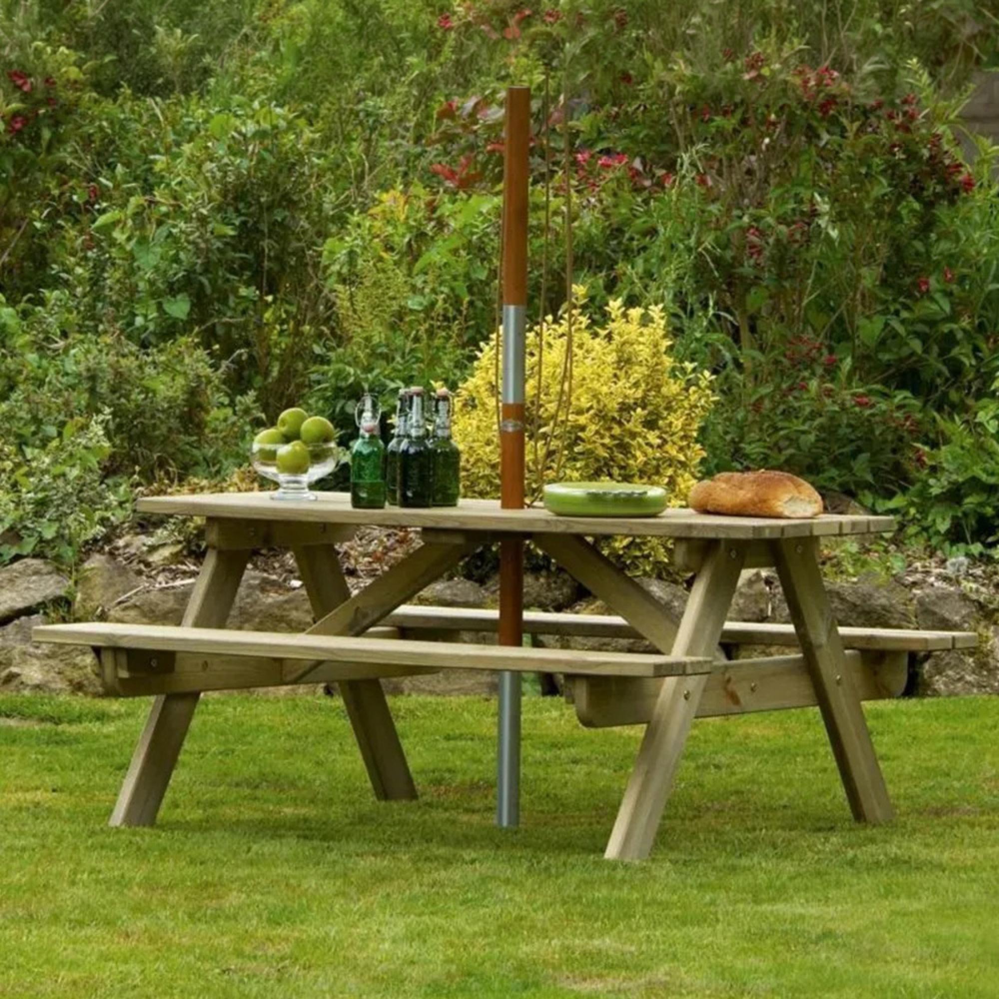 Pine Woburn Garden 5ft Picnic Table