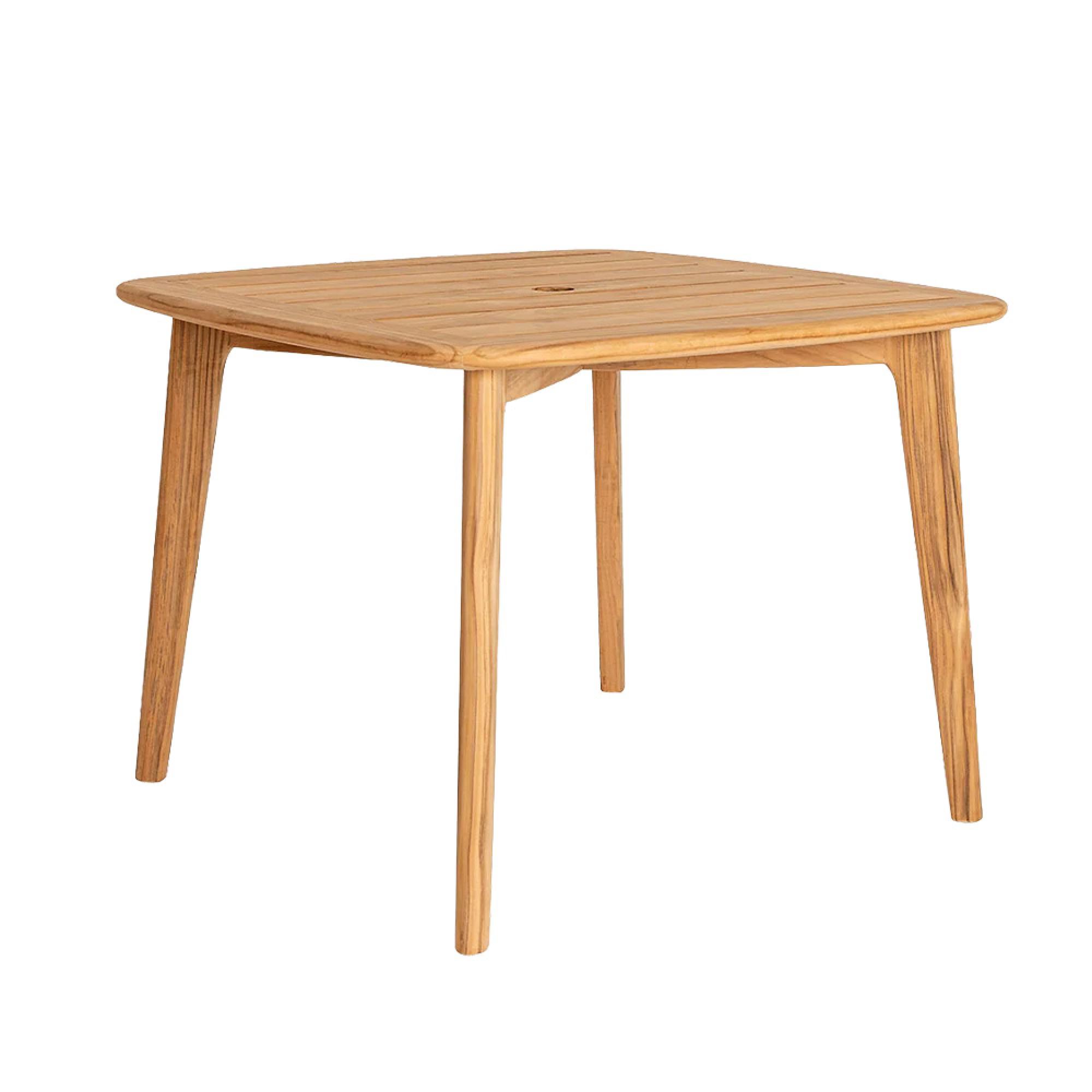 Dana Garden Dining Table - 2 Seater - 100cm - Square - Teak Wood