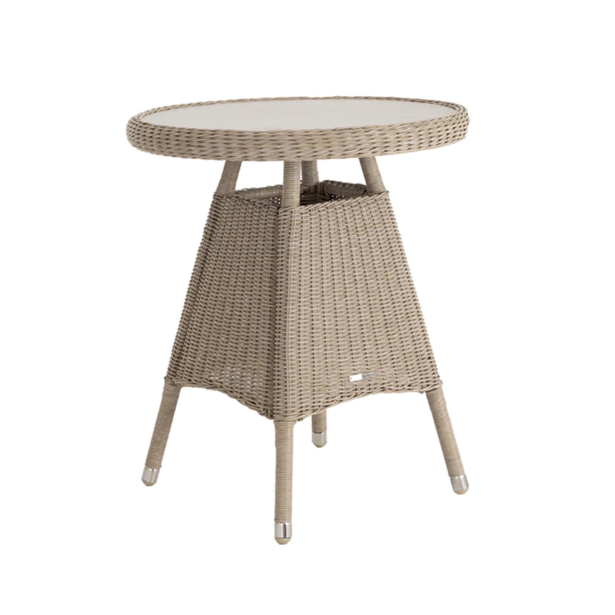 Hazelmere Round Bistro Table - Garden - Natural Weave