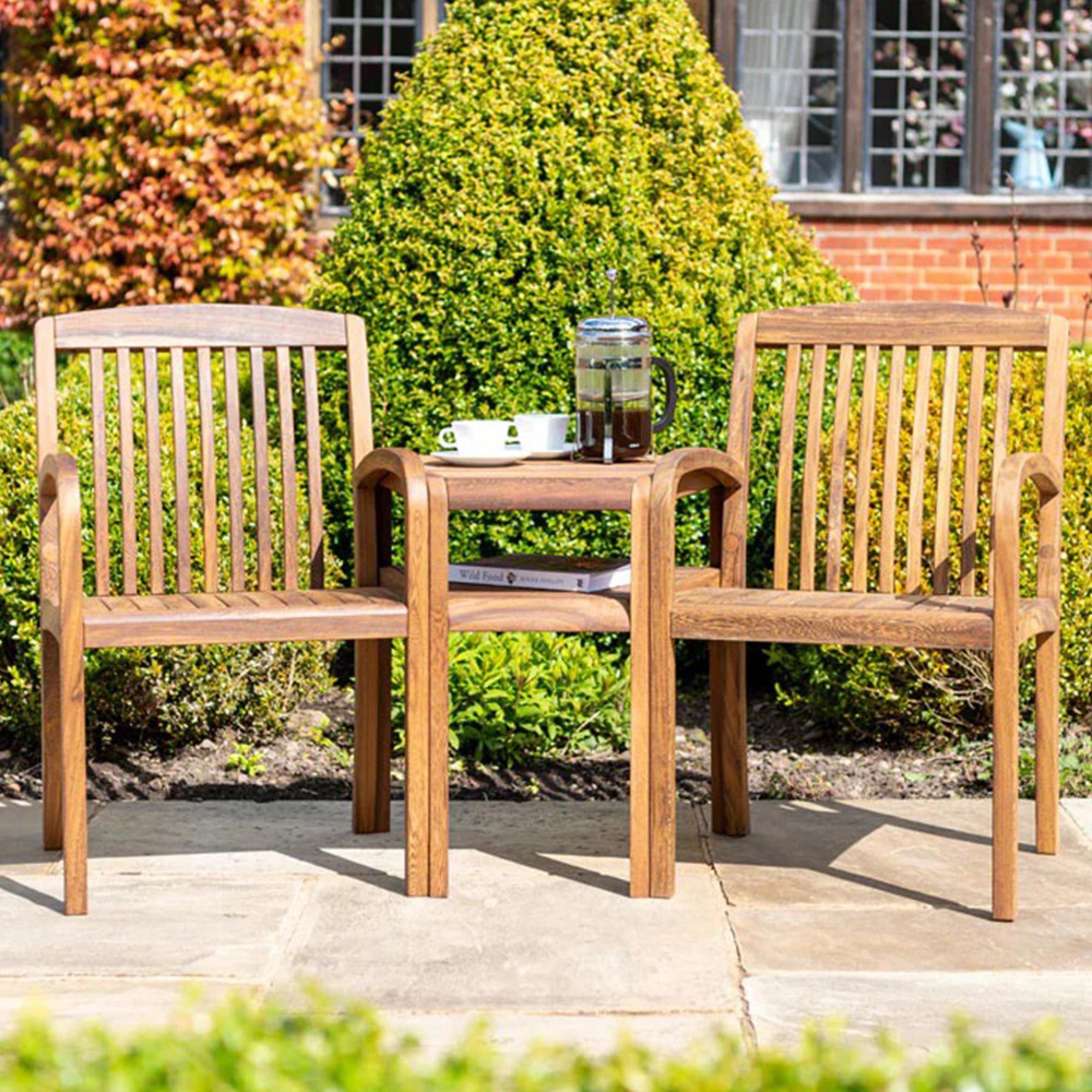 Bolney Companion Table - Garden - Acacia Wood