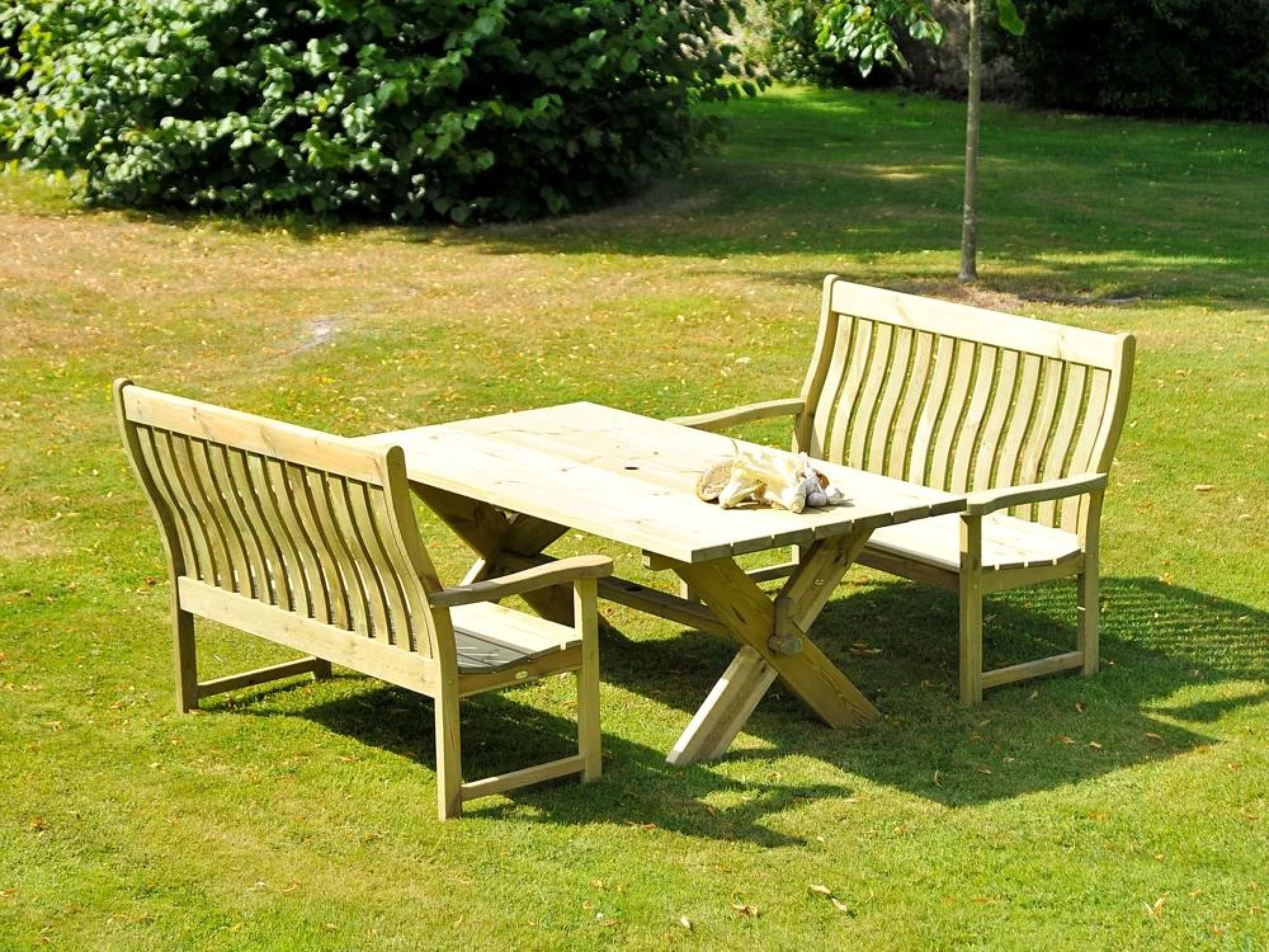 Pine Farmers Garden Dining Table - 4 Seater - 103cm