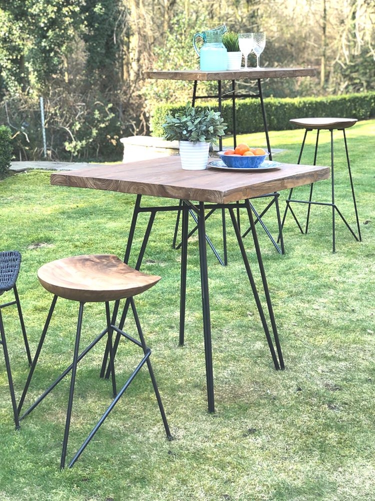 Belfort Bar Table - Teak Wood