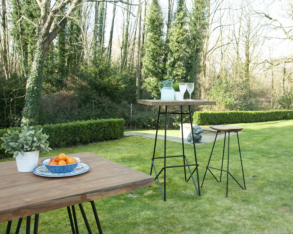 Belfort Bar Table - Teak Wood