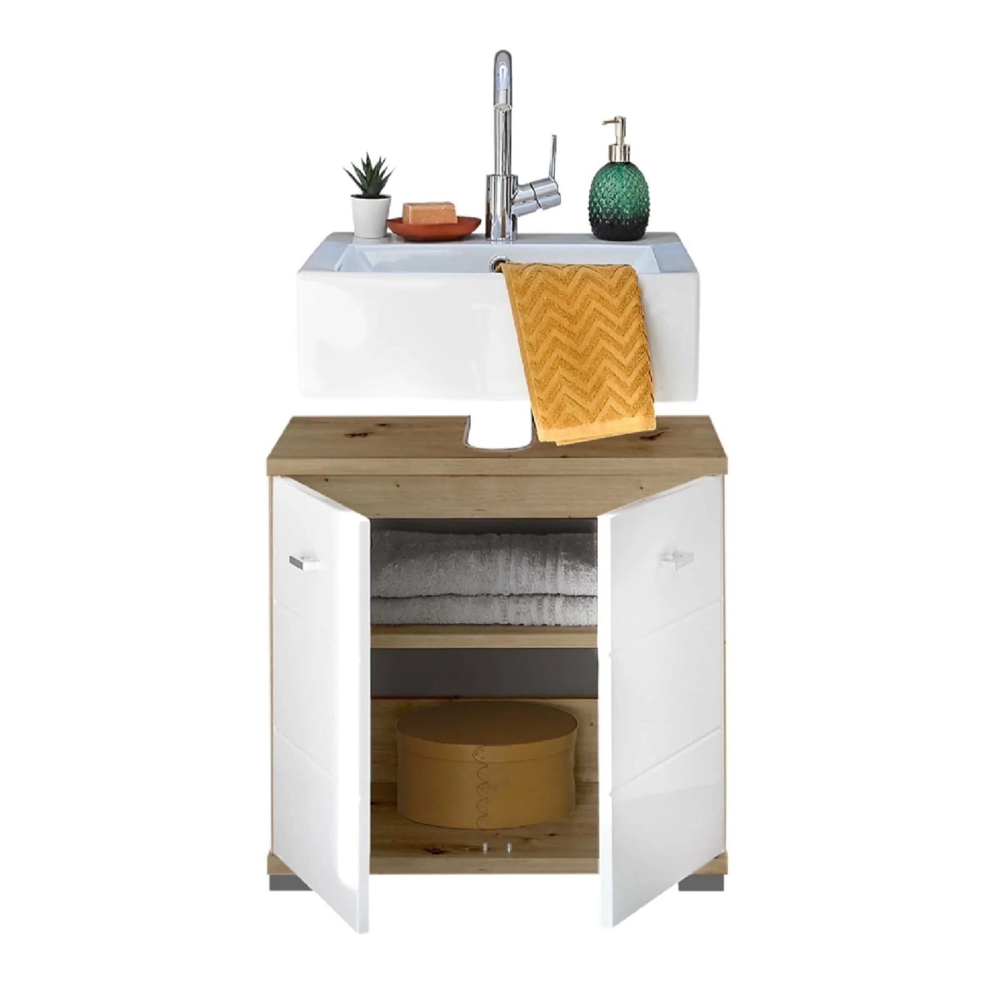 Pool White Gloss Under Sink Cabinet