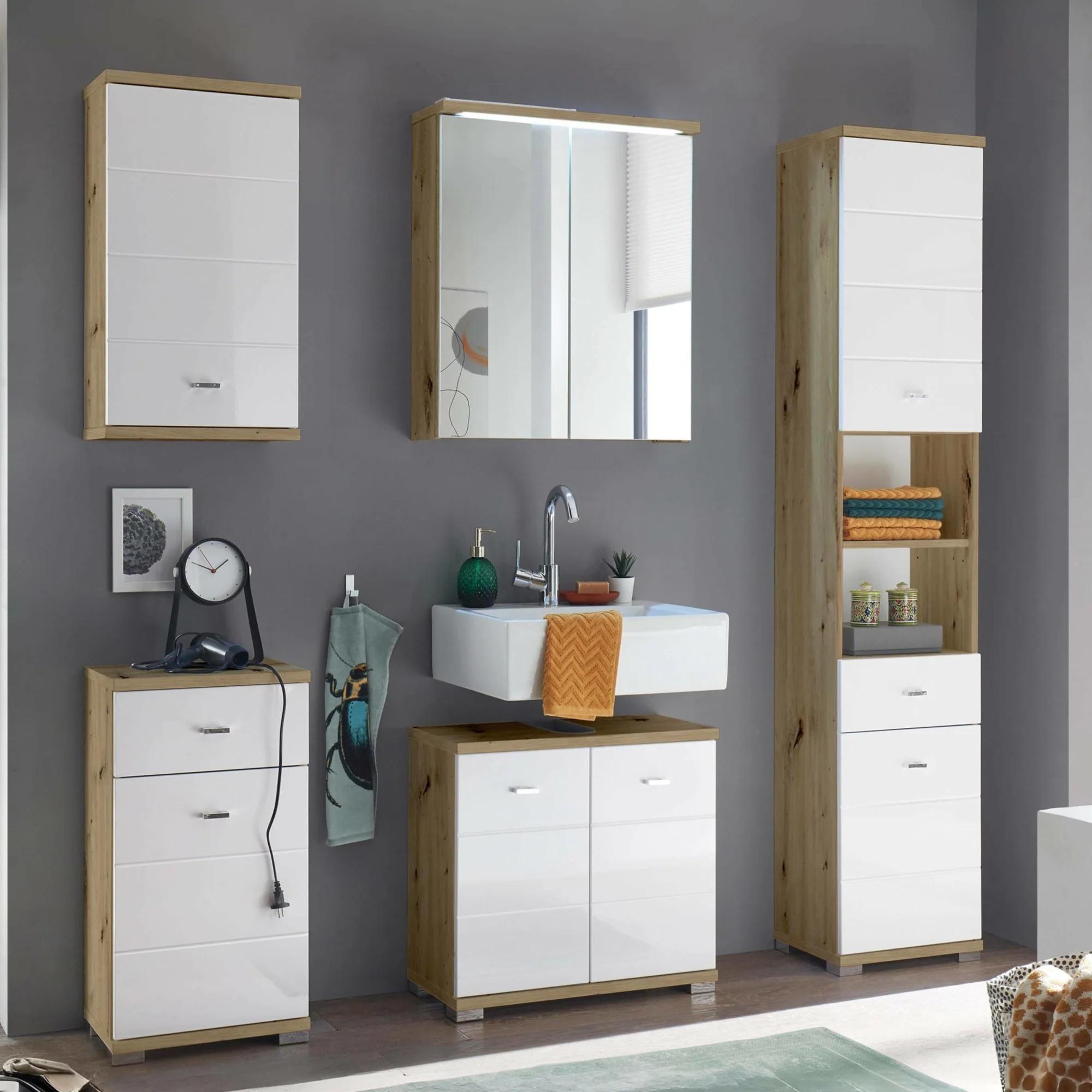 Pool White Gloss Under Sink Cabinet