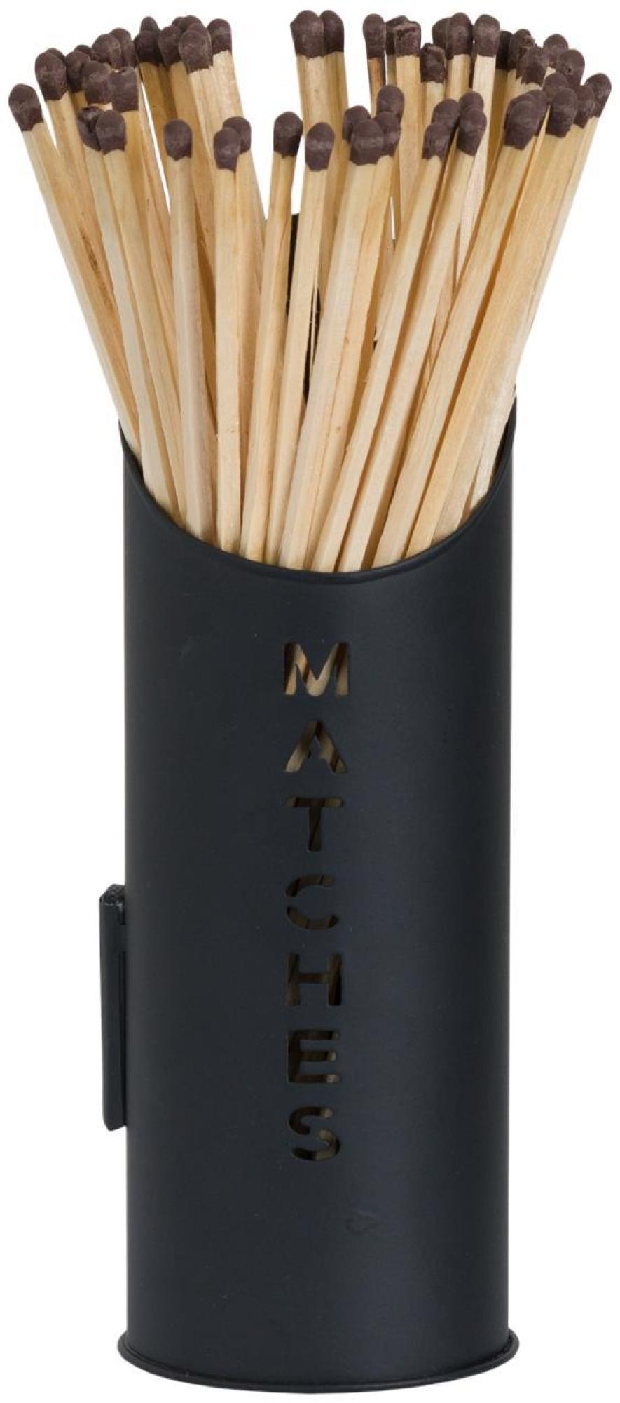 Logs & Kindling Buckets - Matchstick Holder - Black