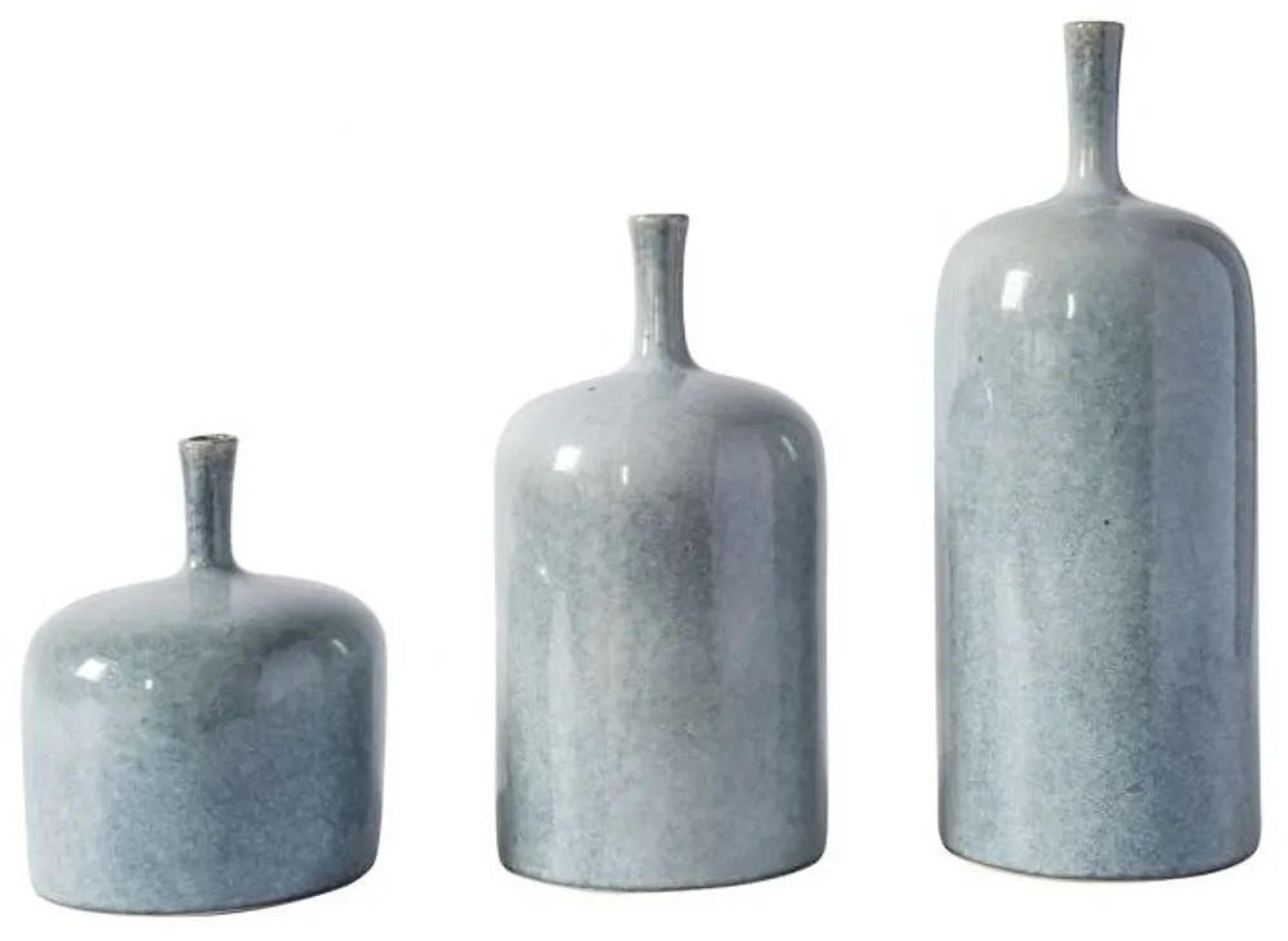 Clearance  - Vormark Blue Ceramic Ornament (Set of 3) - FSS15970