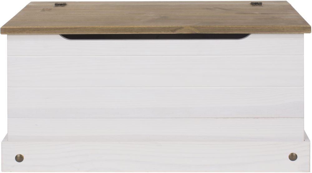 Corona White Mexican Pine Storage Trunk