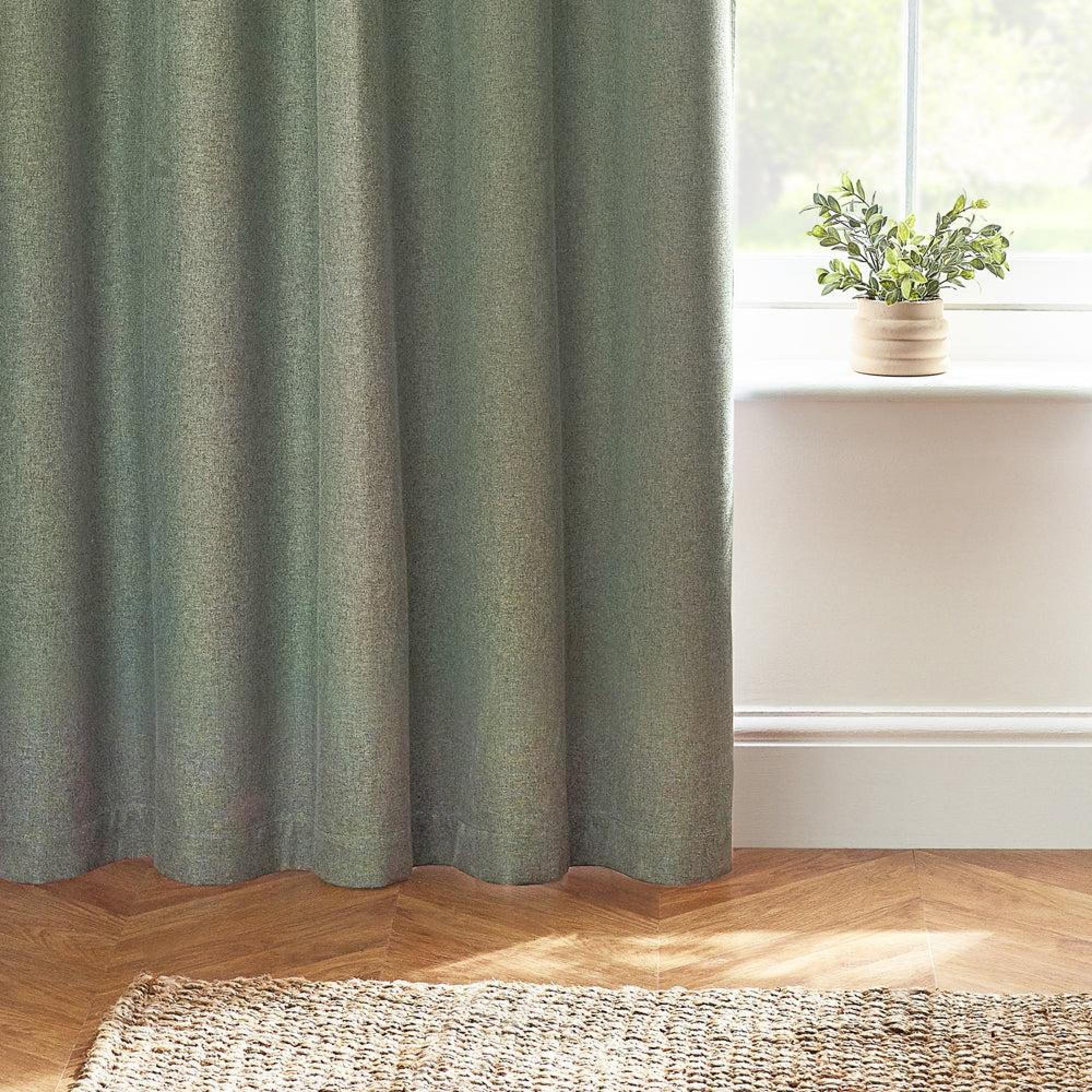 Furn Dawn Eucalyptus Blackout Thermal Eyelet Curtains