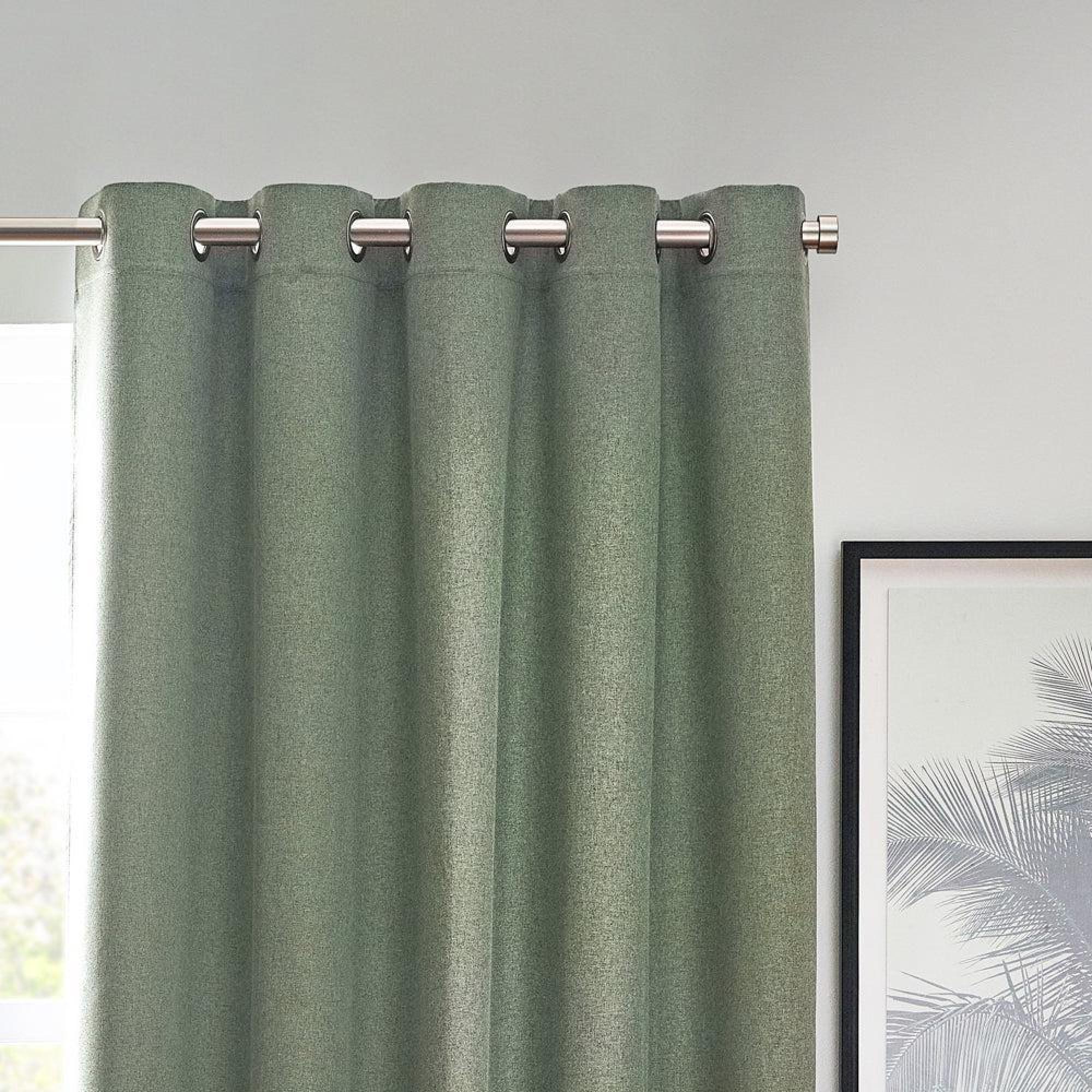 Furn Dawn Eucalyptus Blackout Thermal Eyelet Curtains