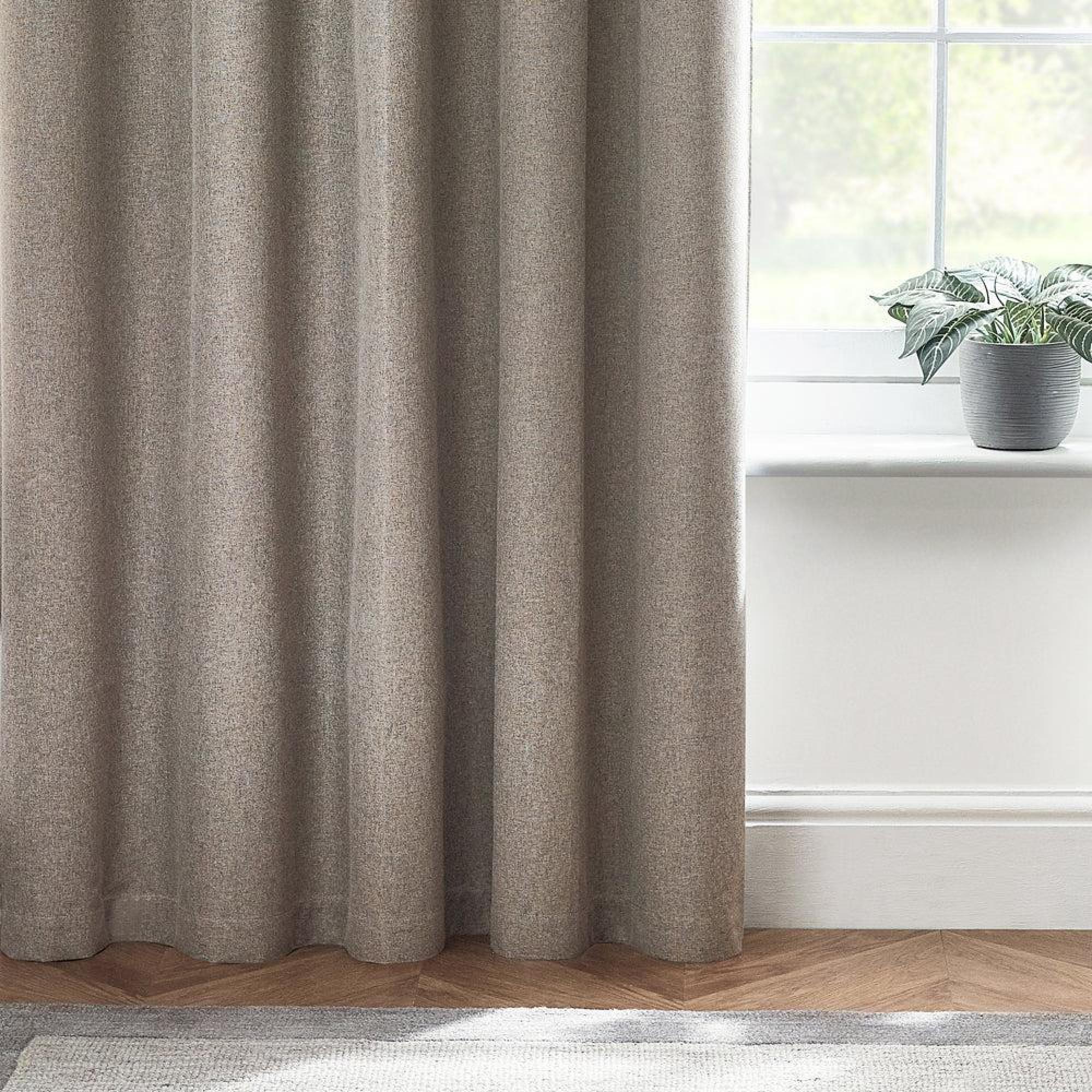 Furn Dawn Grey Blackout Thermal Eyelet Curtains