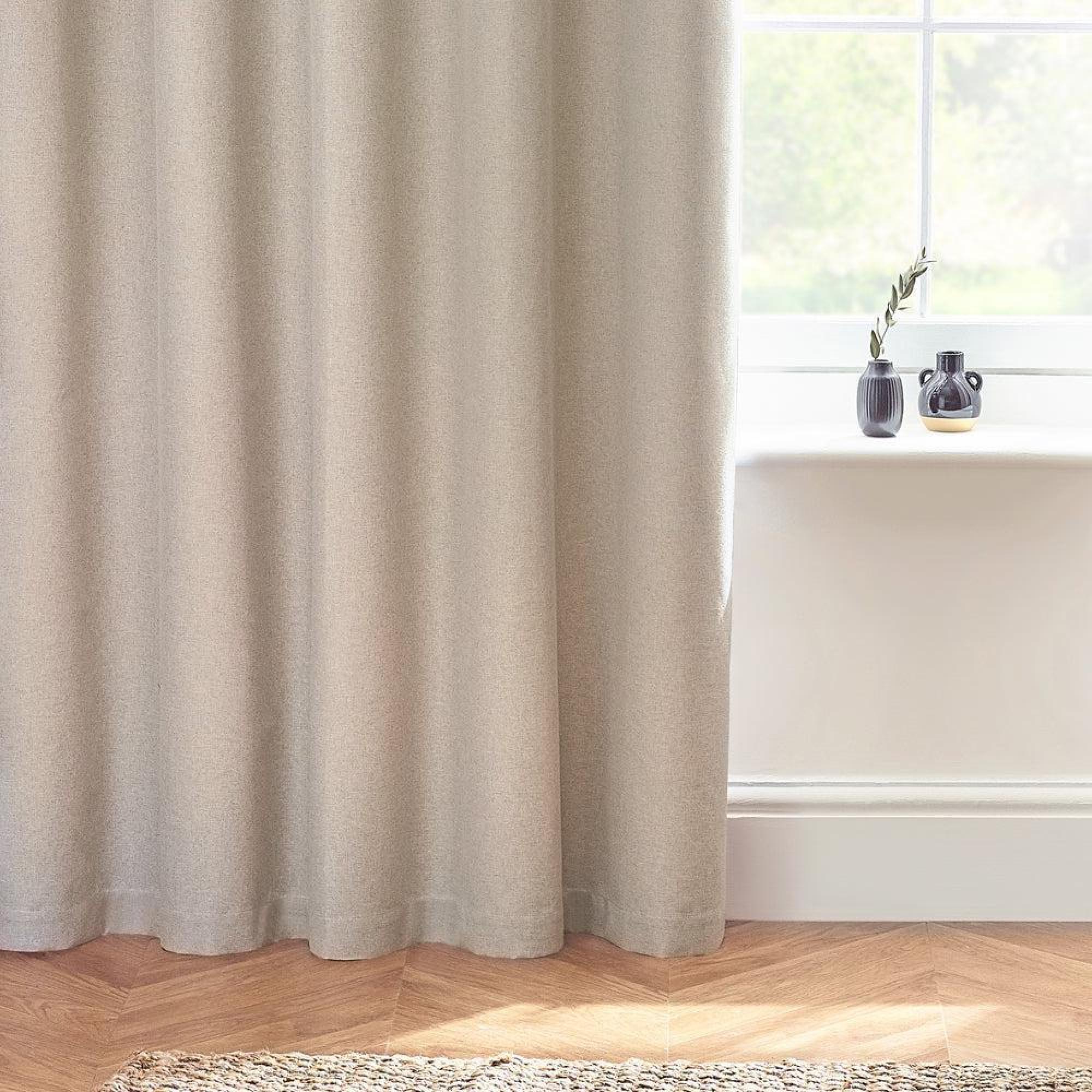 Furn Dawn Linen Blackout Thermal Eyelet Curtains