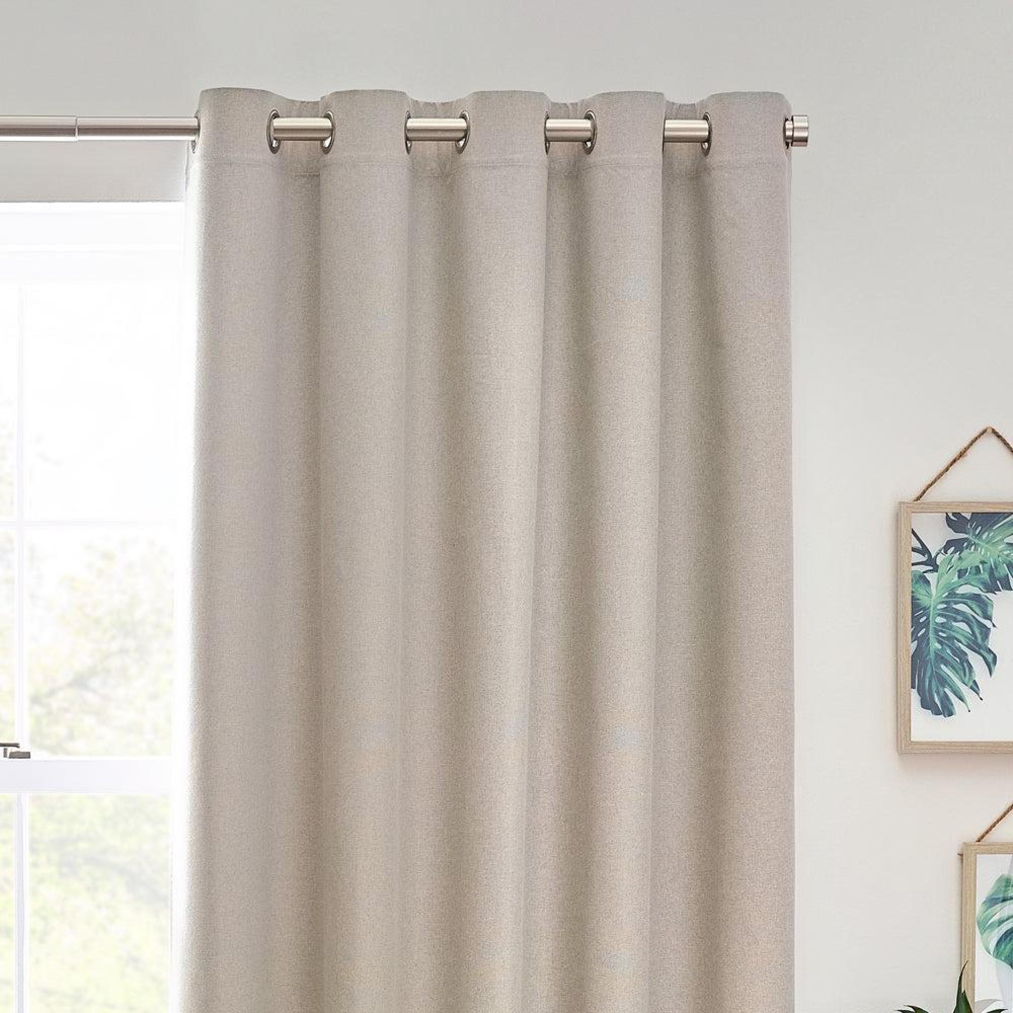 Furn Dawn Linen Blackout Thermal Eyelet Curtains