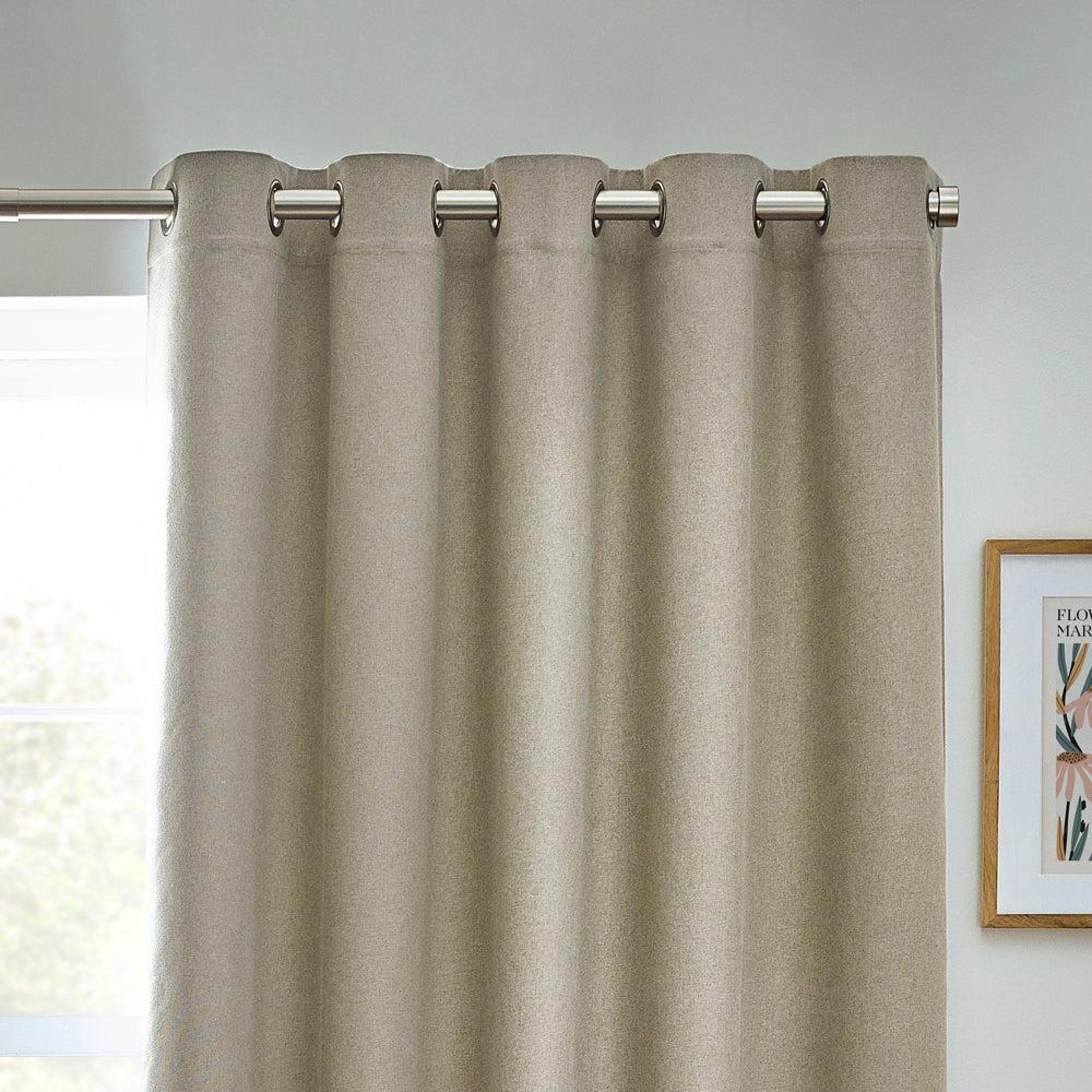 Furn Dawn Natural Blackout Thermal Eyelet Curtains