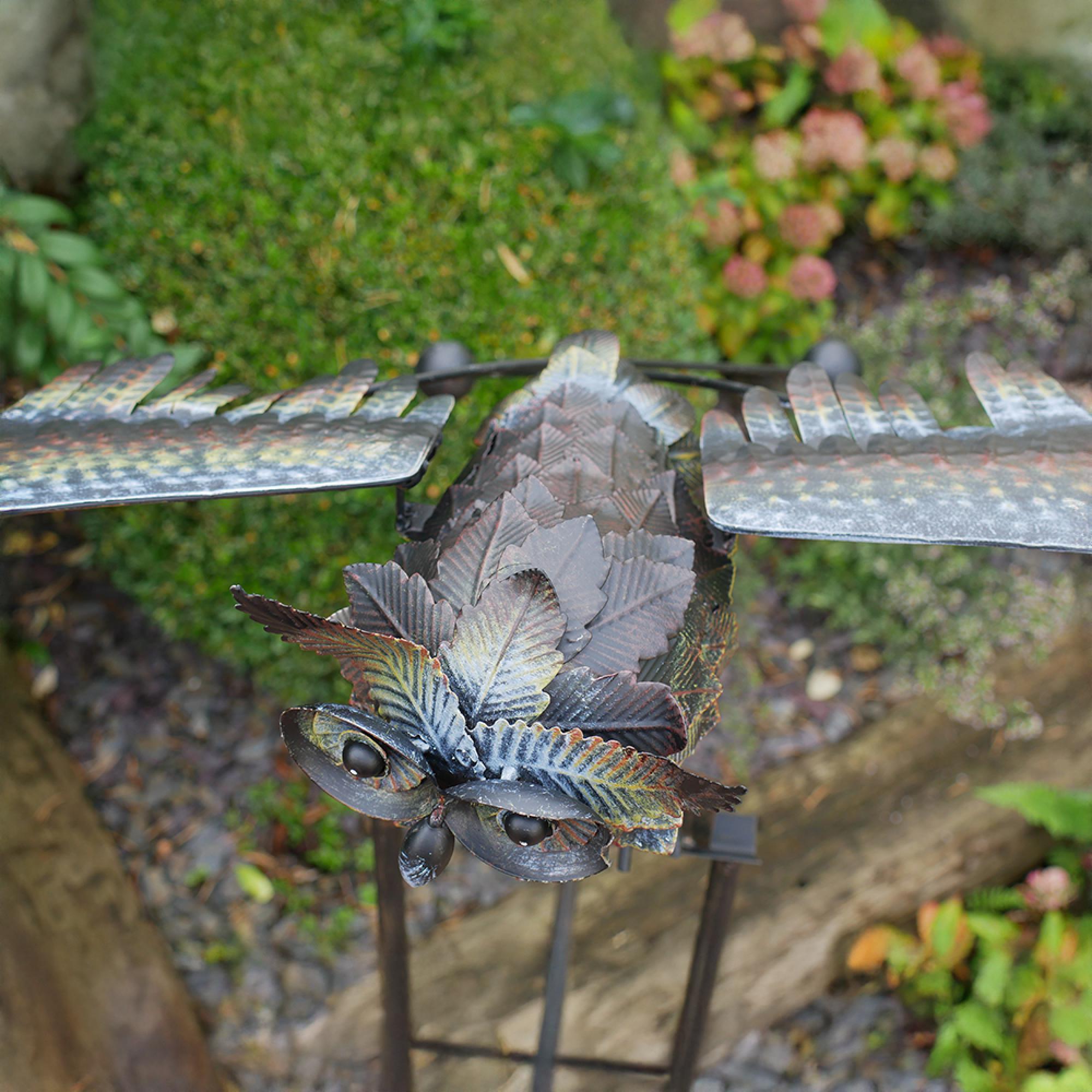 Giant Metal Owl Stake