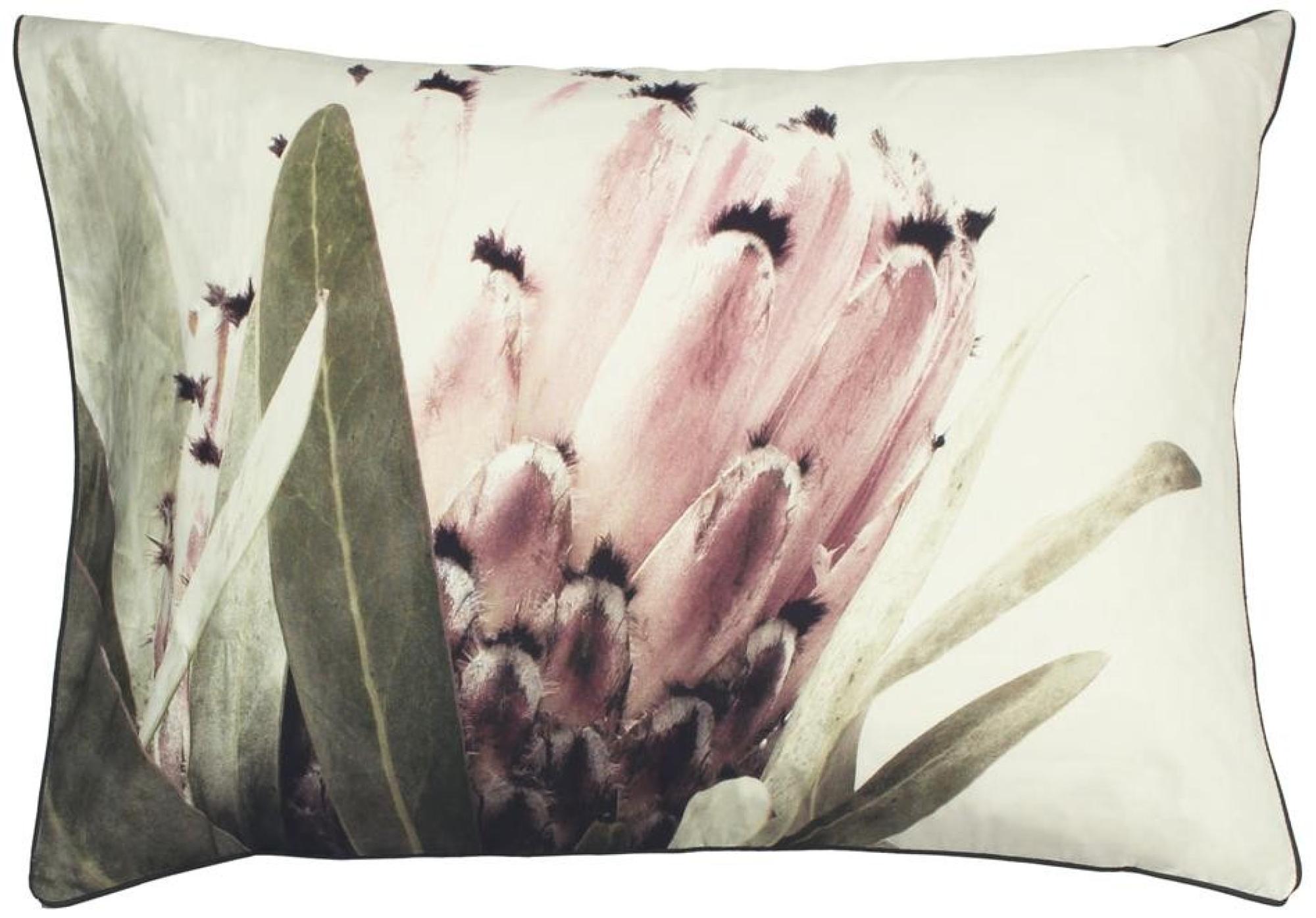 Linen House Alice Grandiflora Ivory and Green Pillowcase