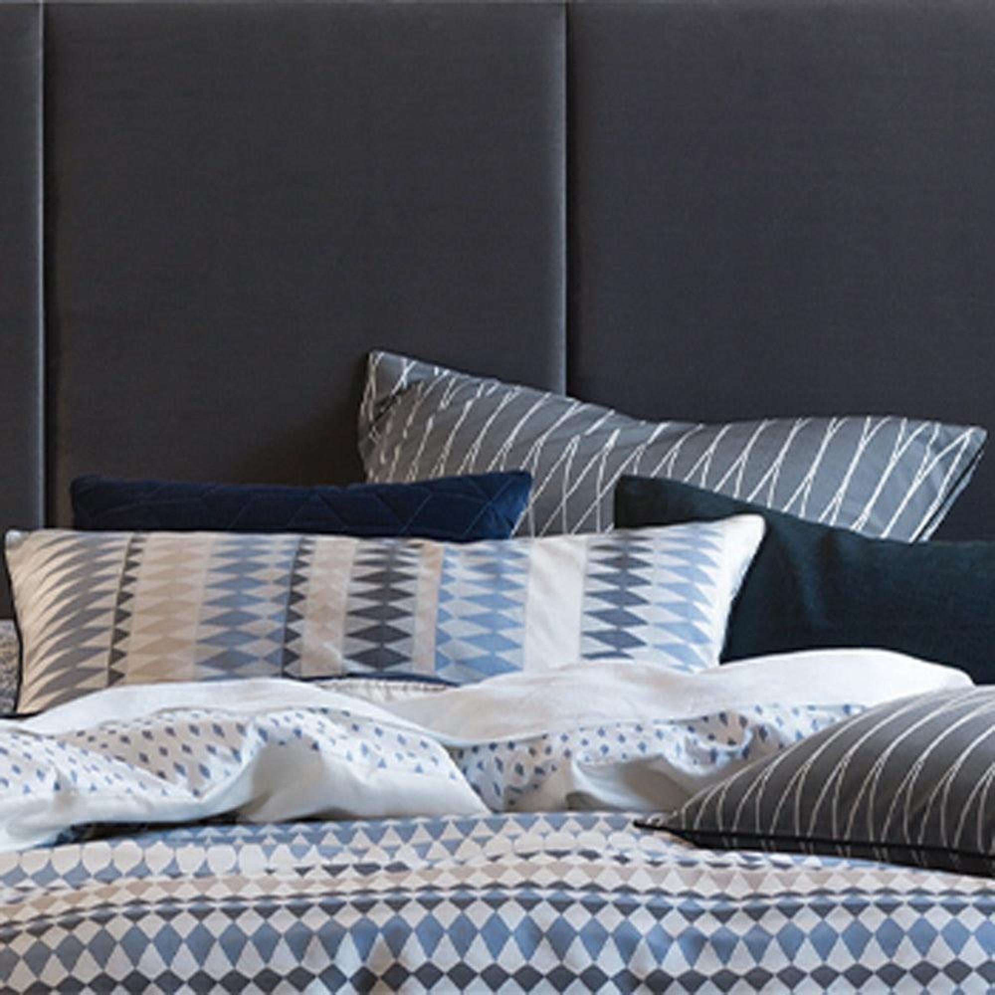 Linen House Northbrook Indigo Geometric Pillowcase
