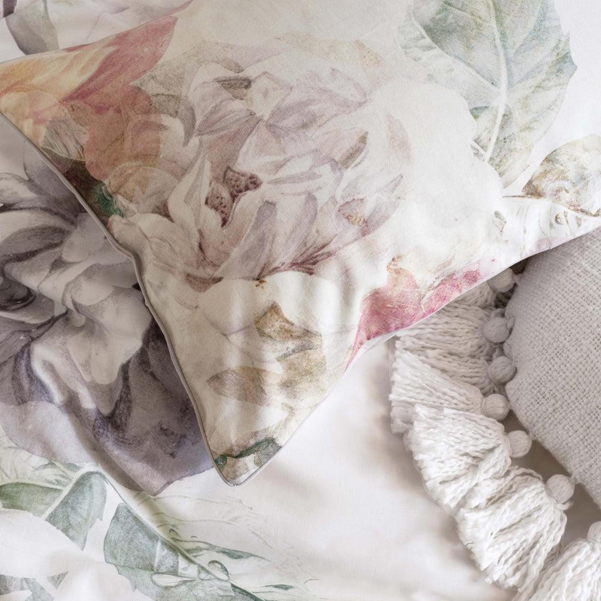 Linen House Sansa White Floral Pillowcase