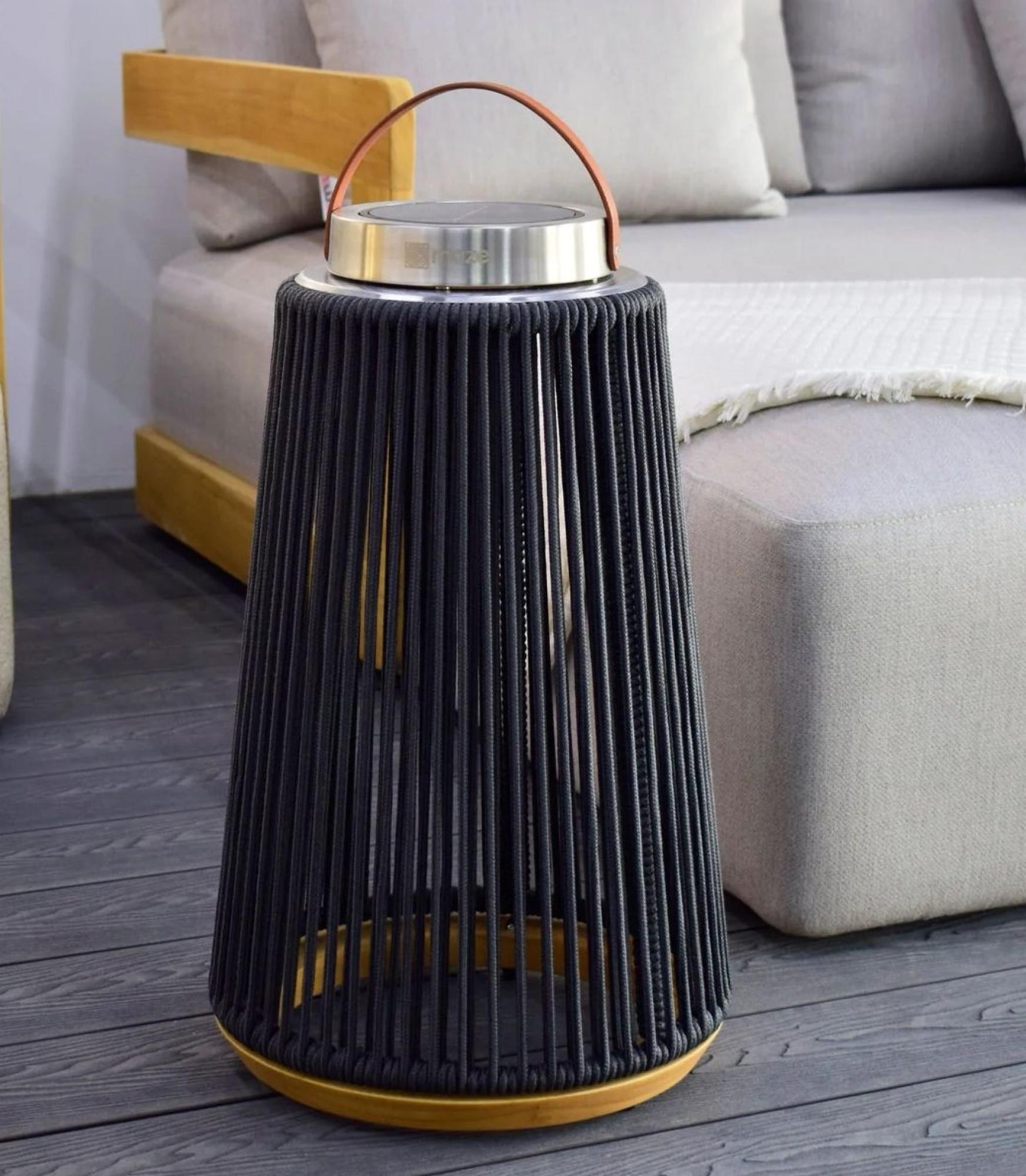 Athena Garden Light - Large - Solar - Charcoal Aluminium