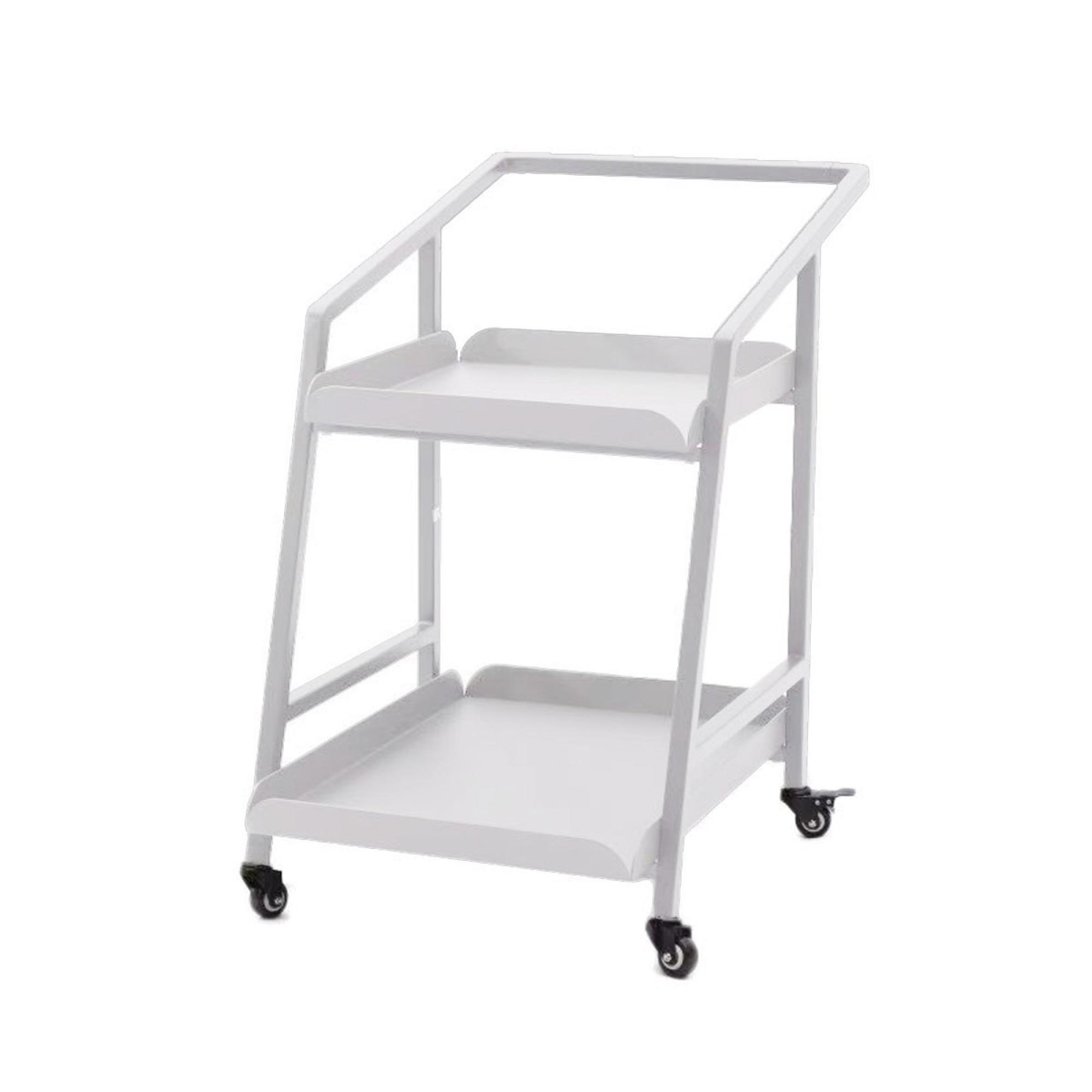 White Aluminium Garden Trolley - 2 Tier