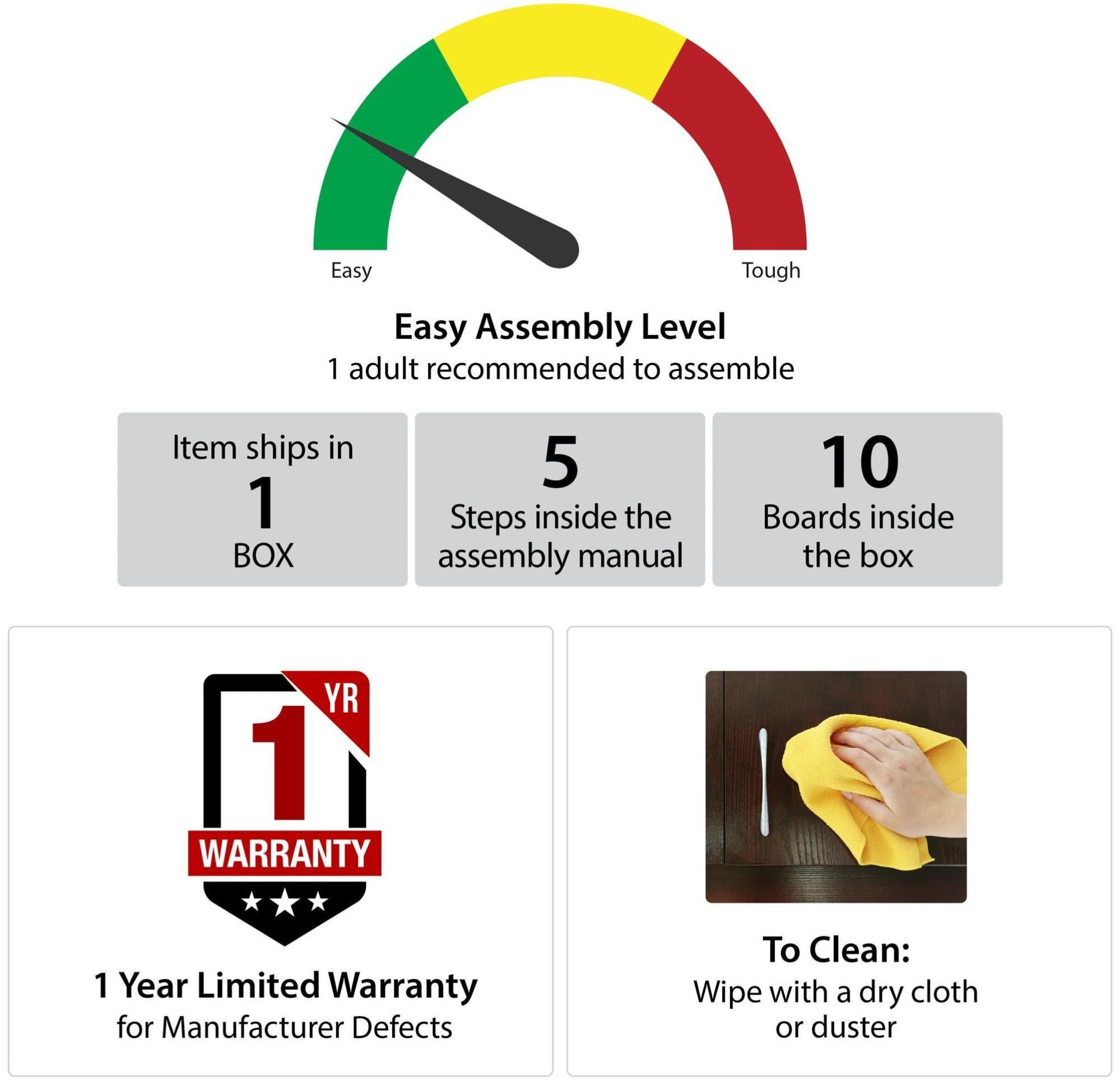 Novogratz Weston Plant Stand - Black Oak - 1970335COMNUK