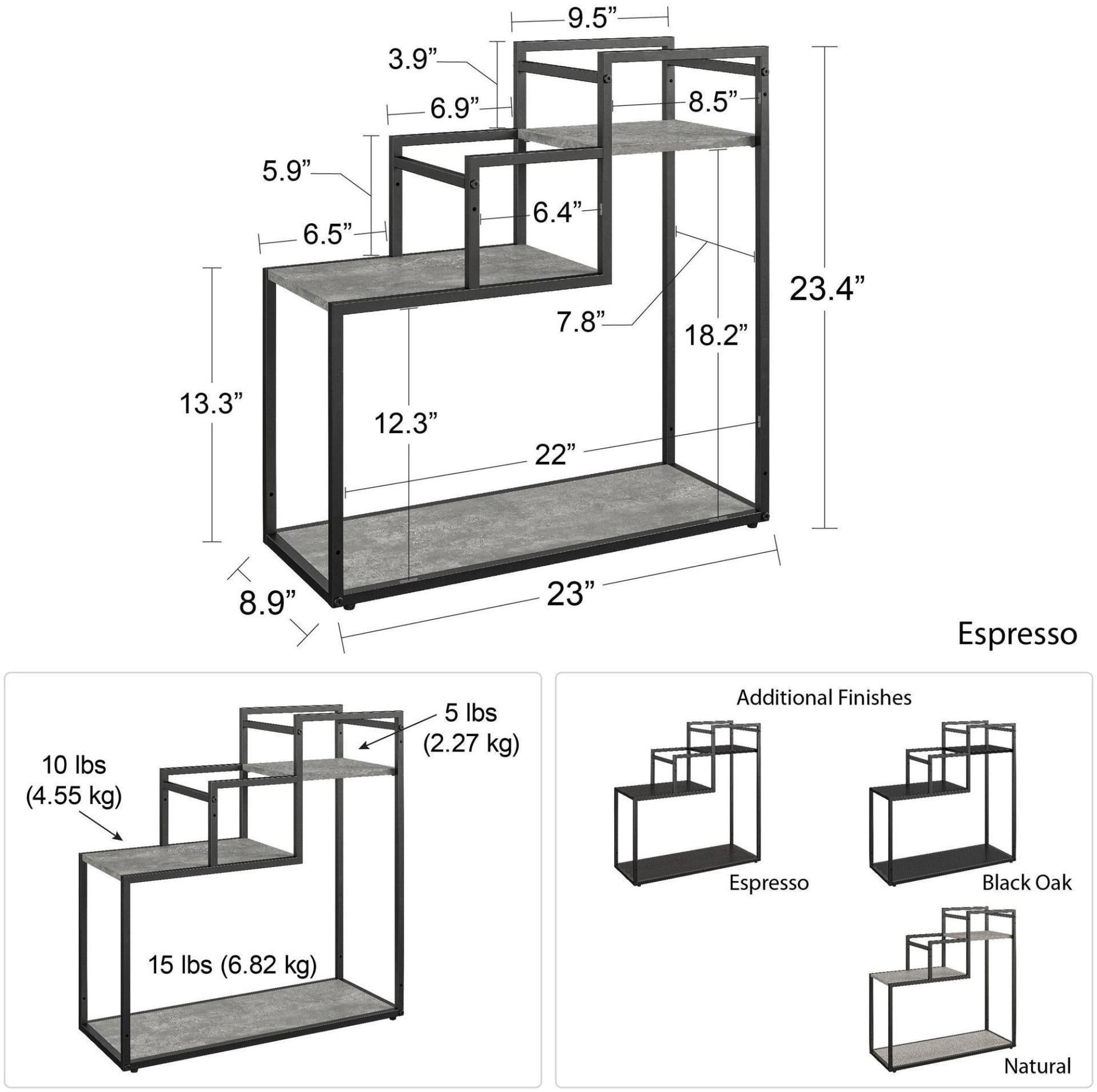 Novogratz Weston Plant Stand - Espresso - 1970303COMNUK