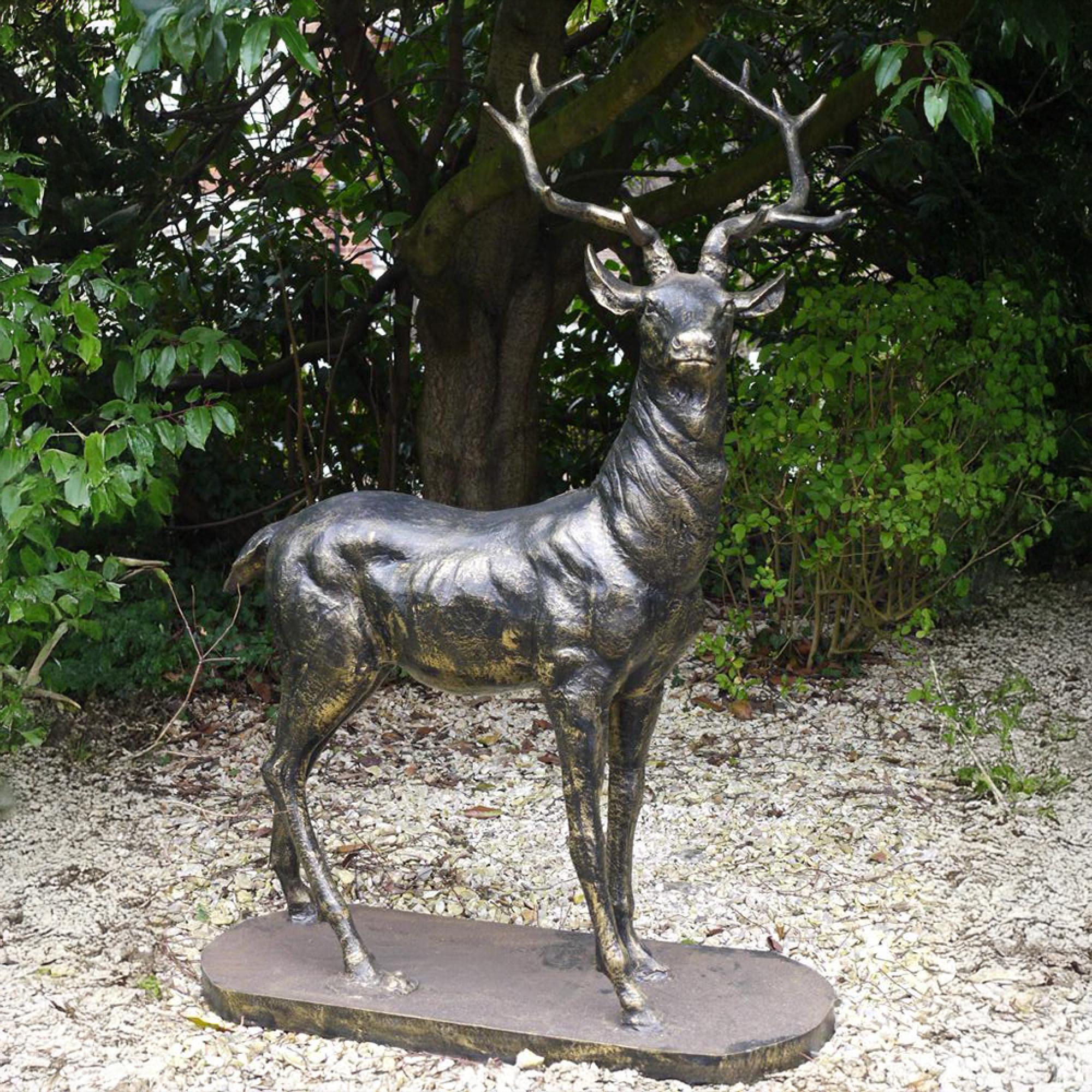 Outdoor Stag Statue - LHF - Resin