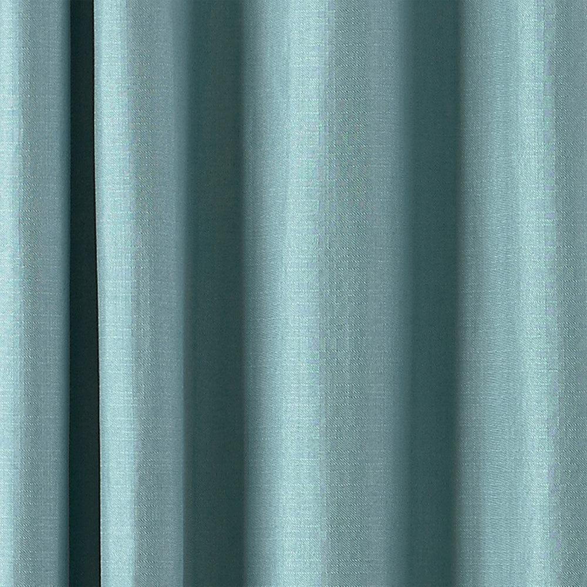 Paoletti Atlantic Duck Egg Twill Woven Eyelet Curtains