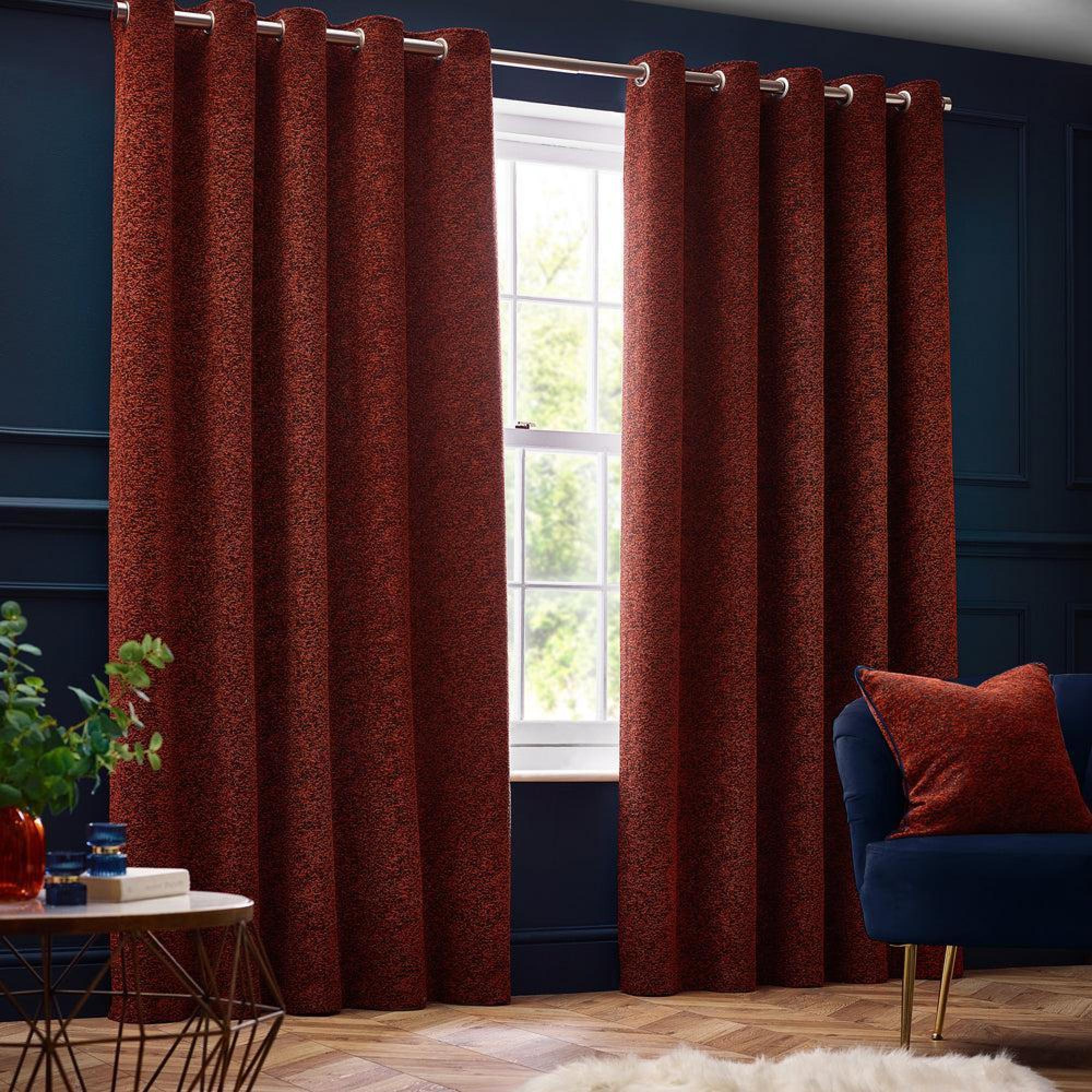 Paoletti Galaxy Copper Room Darkening Eyelet Curtains