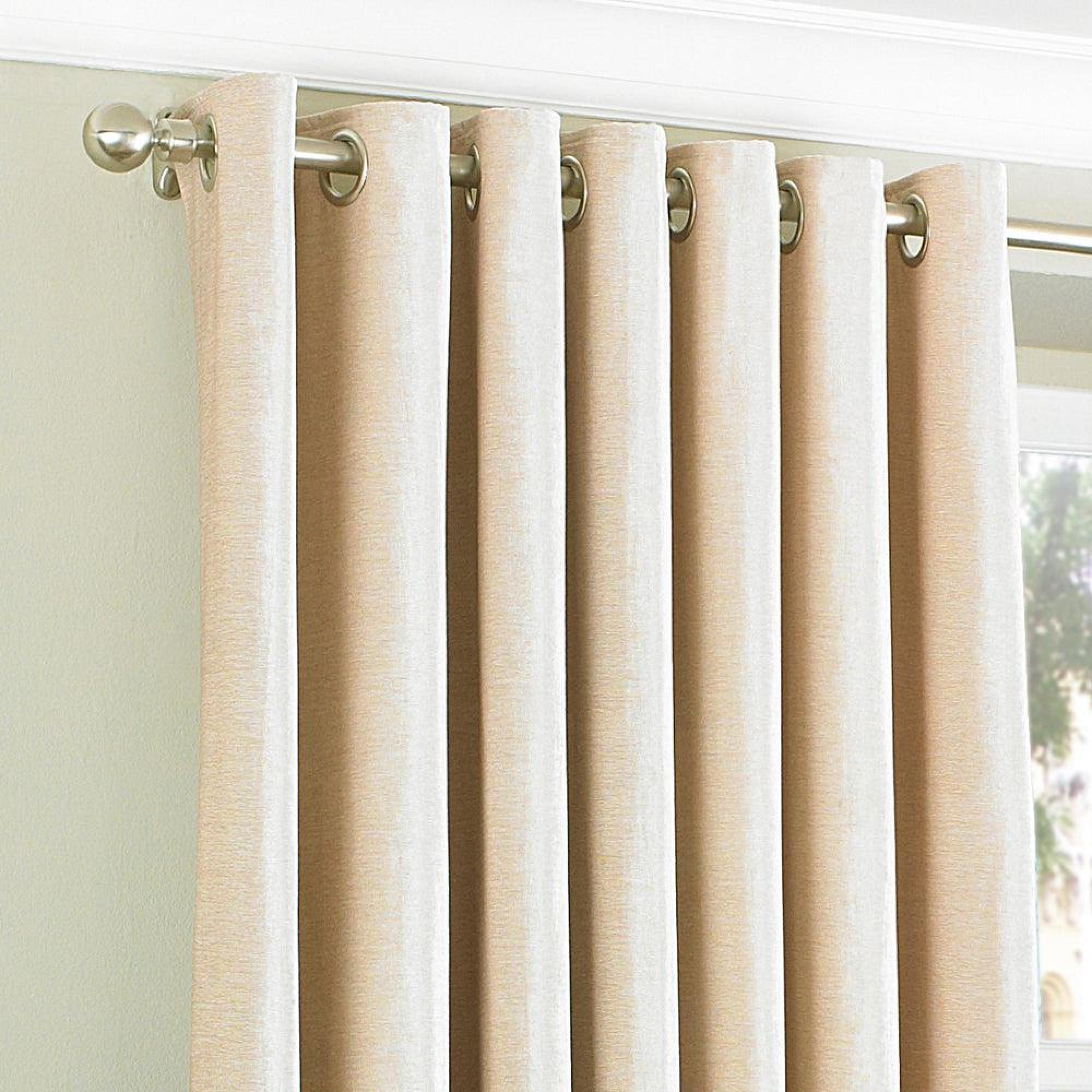 Paoletti Wellesley Natural Eyelet Curtains