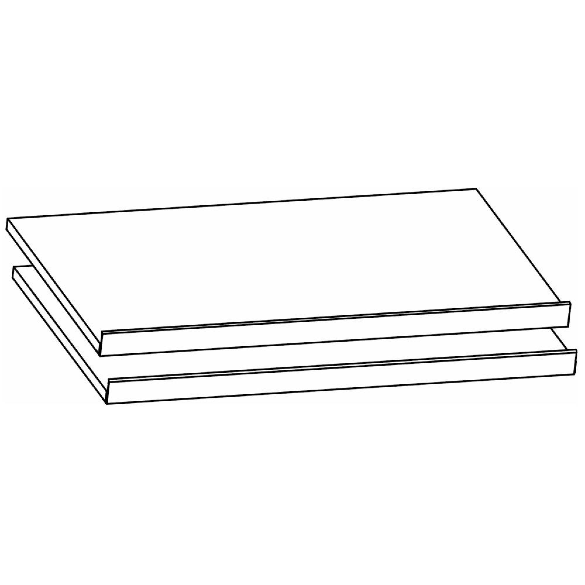 Rauch Orange 67.5cm Width Compartment Shoe Shelves For Sliding Wardrobe