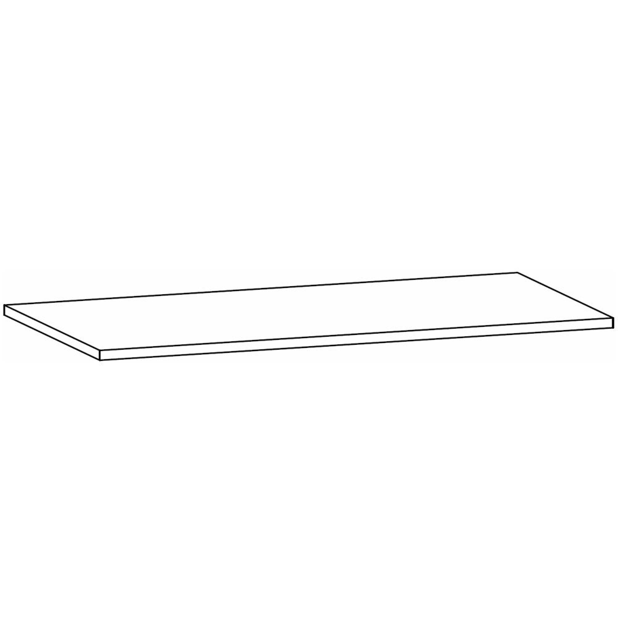 Orange Compartment Shelf - 90cm Width