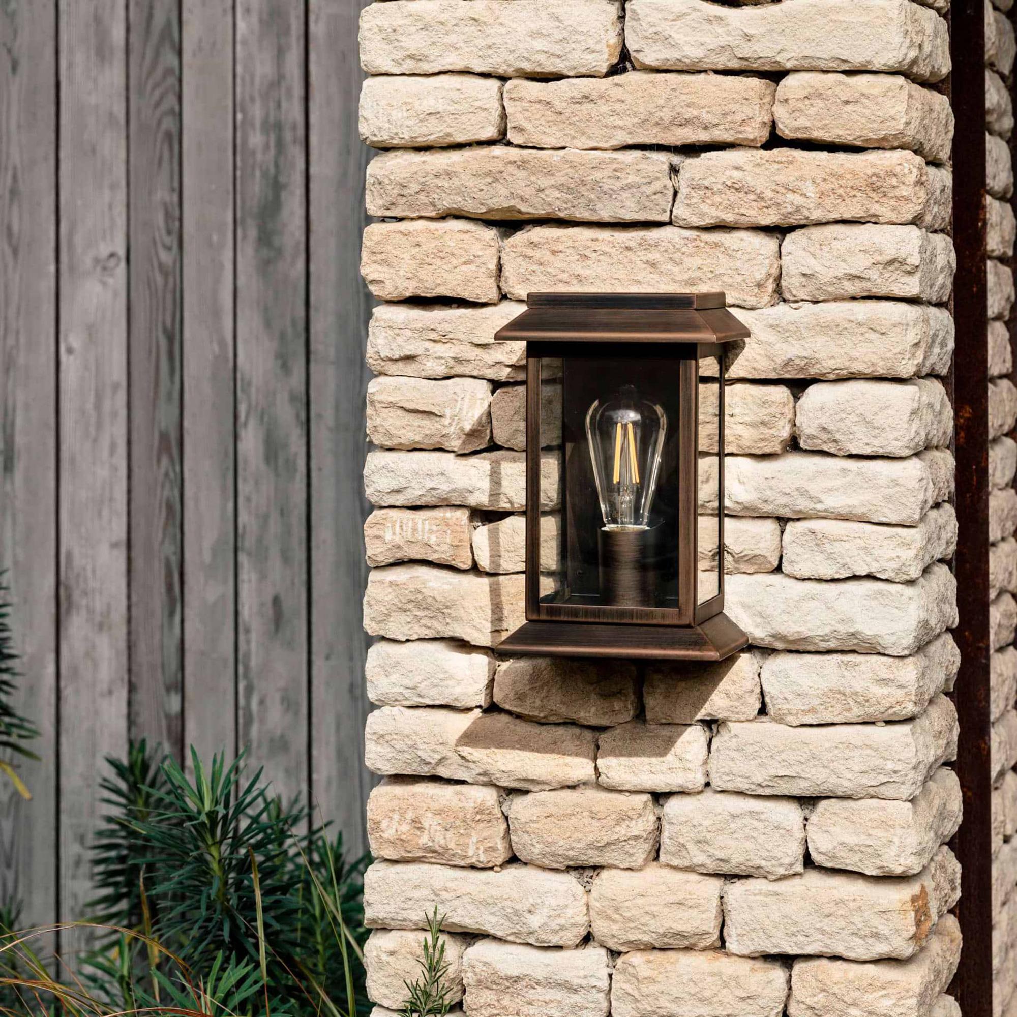 Stourton Wall Light Antique Bronze Steel