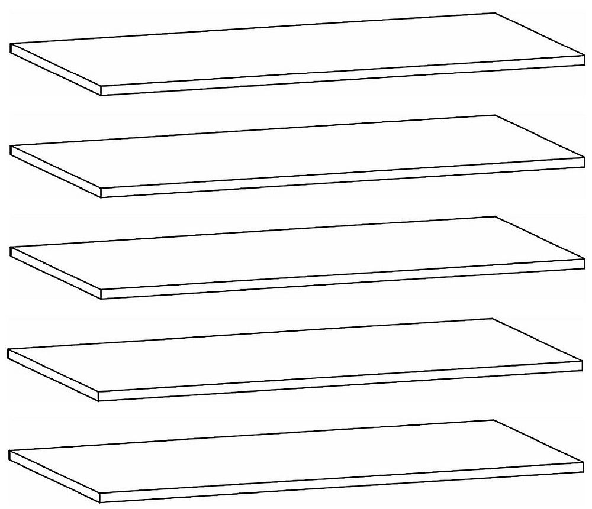 9606 : Shelf (Set of 5)