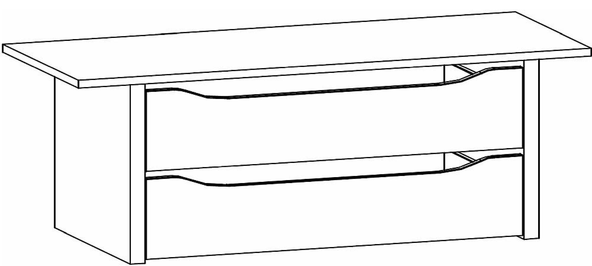 9804 : 112.5cm Width Compartment Interior 2 Drawer