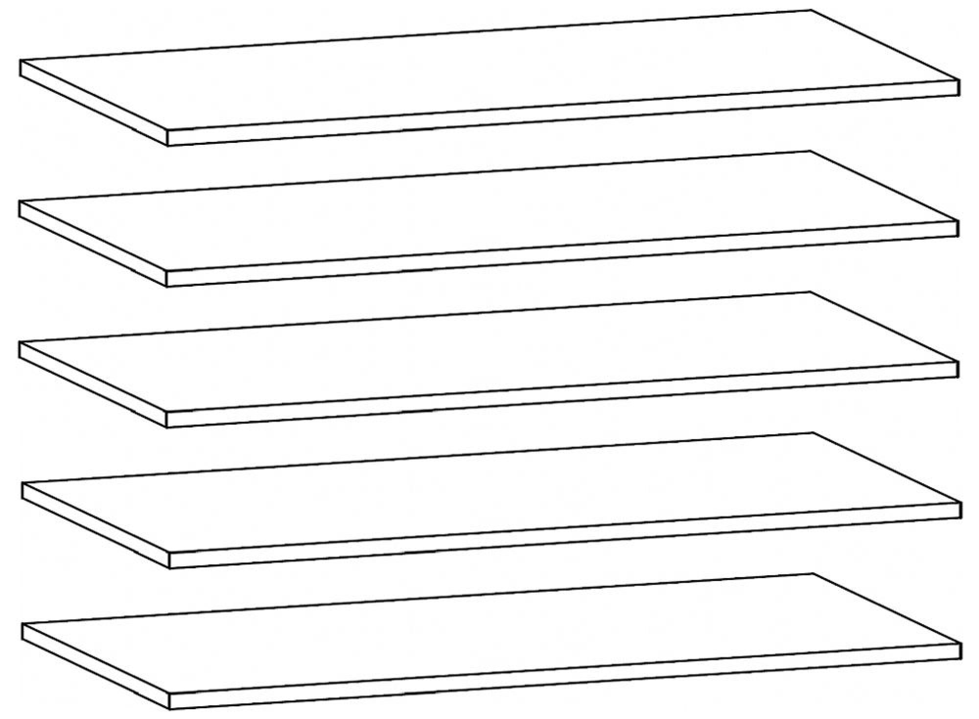 9606 : Shelf (Set of 5)