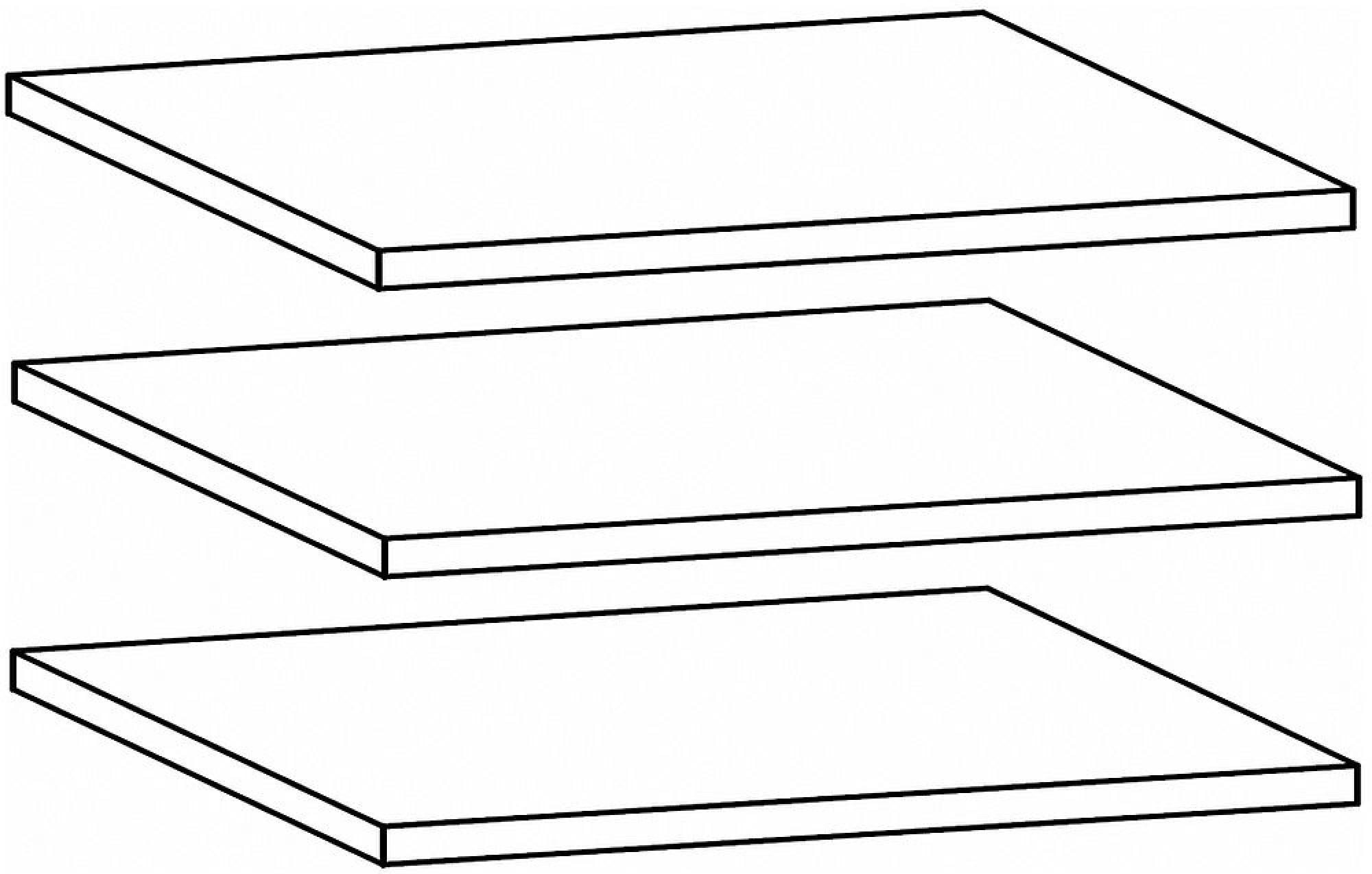 9666 : Shelf (Set of 3)