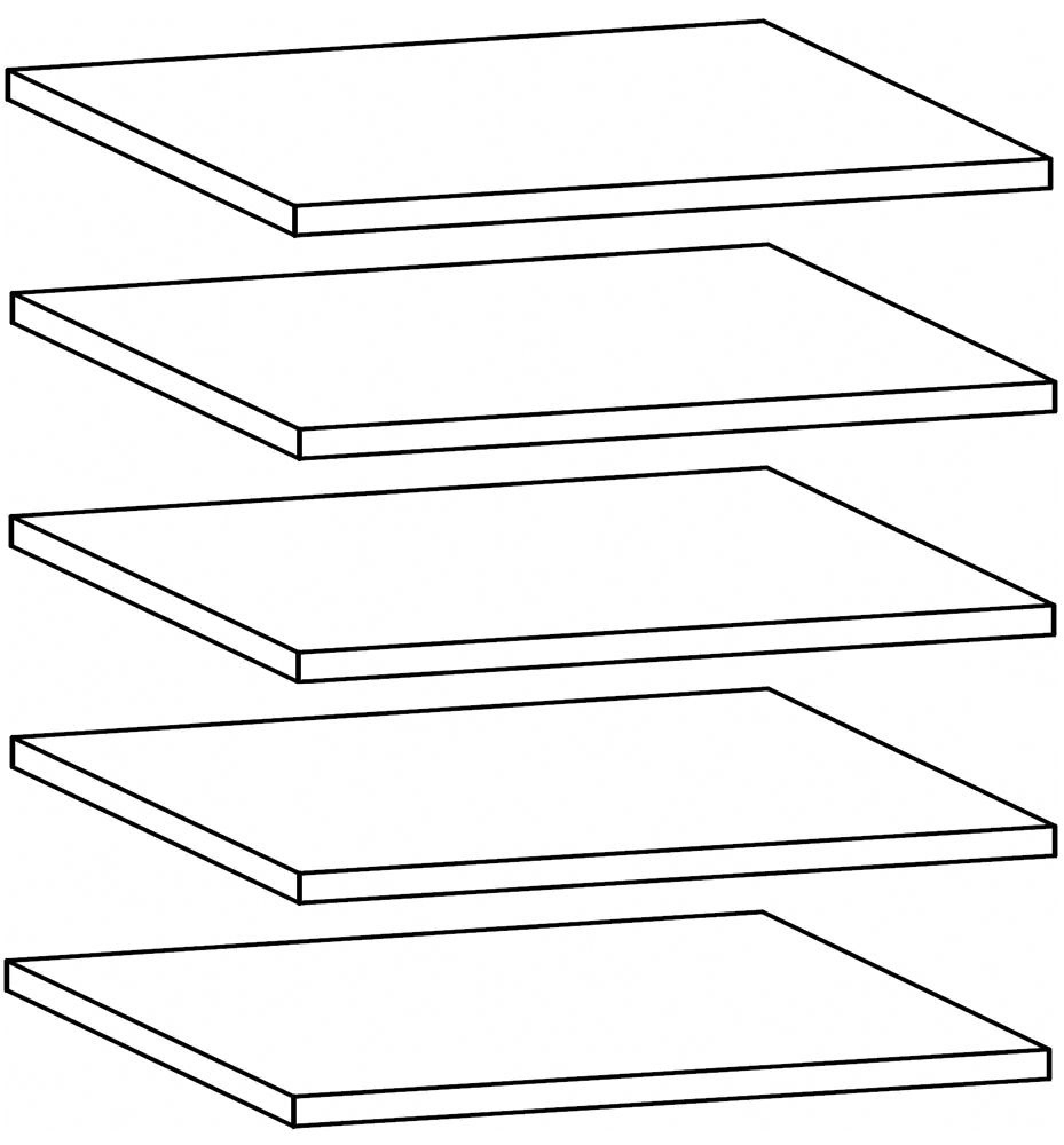 9667 : Shelf (Set of 5)