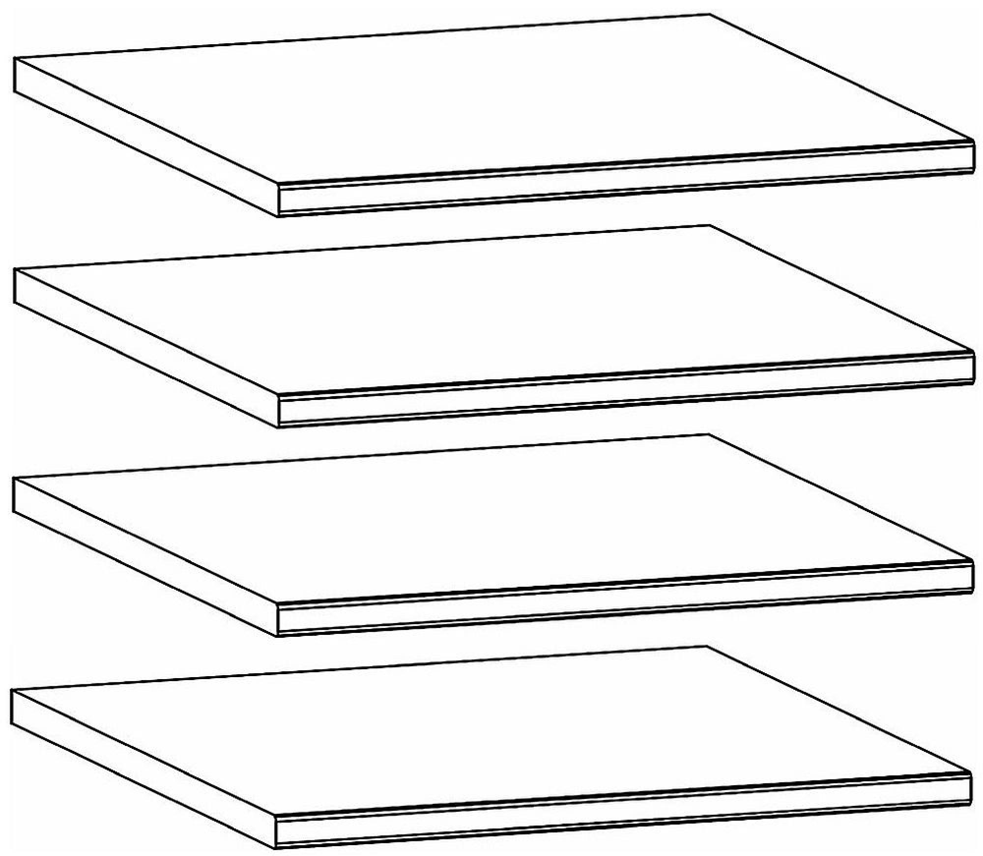 99J6 : Shelf (Set of 4)
