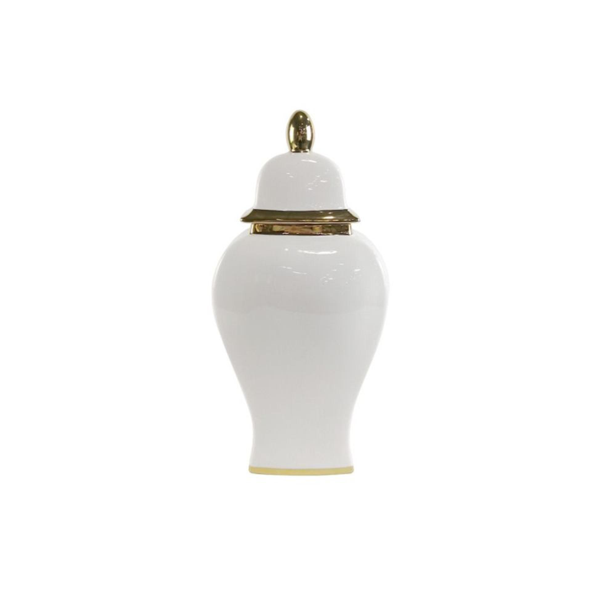 Ginger Jar - White Ceramic - Small